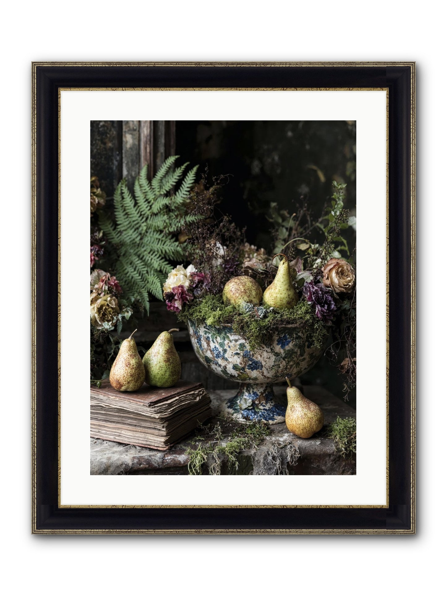 The Spirited Assembly Framed Print - Black & Gold 18x24