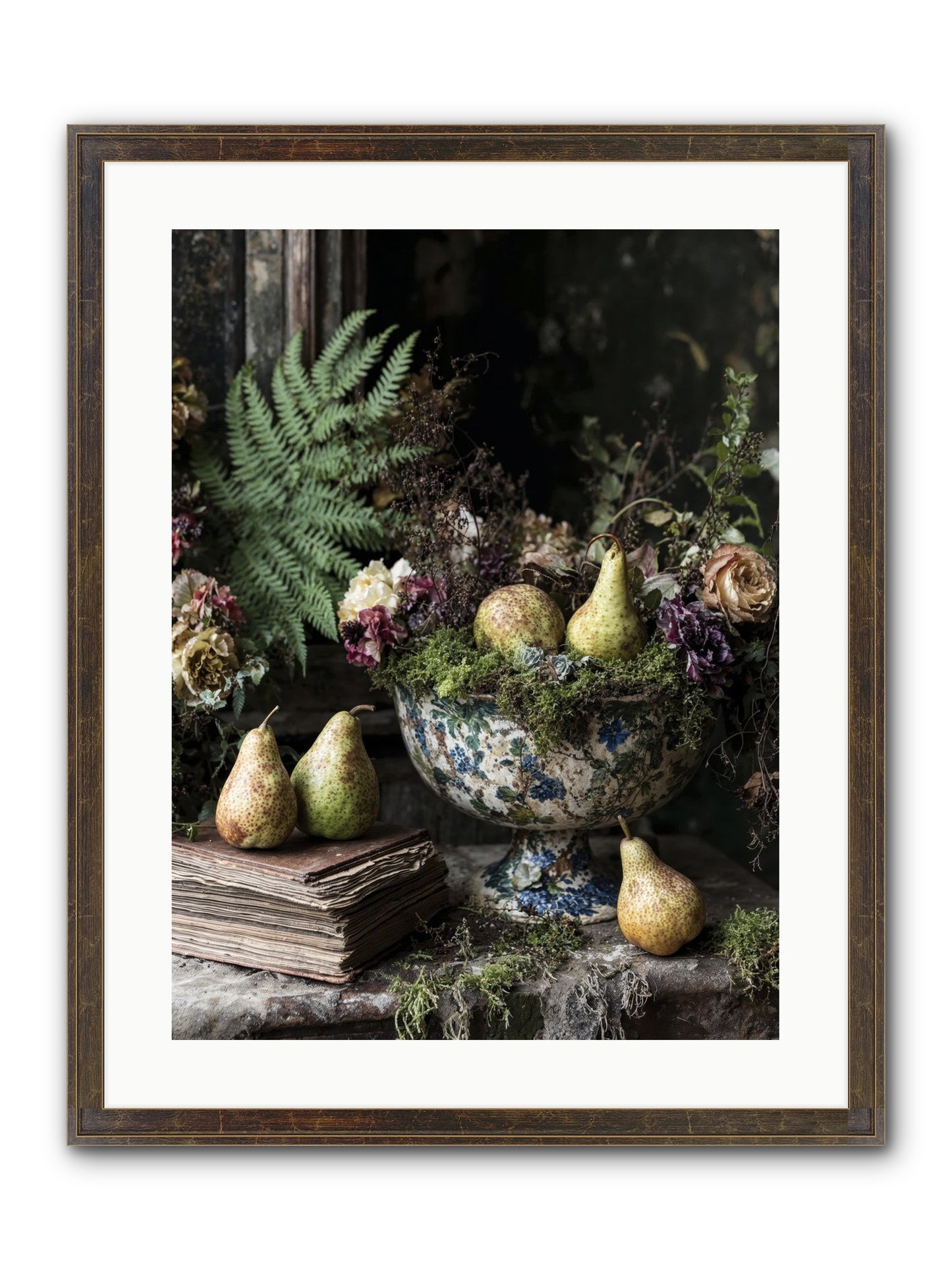 The Spirited Assembly Framed Print - Slimwoods Black/Gold 18x24
