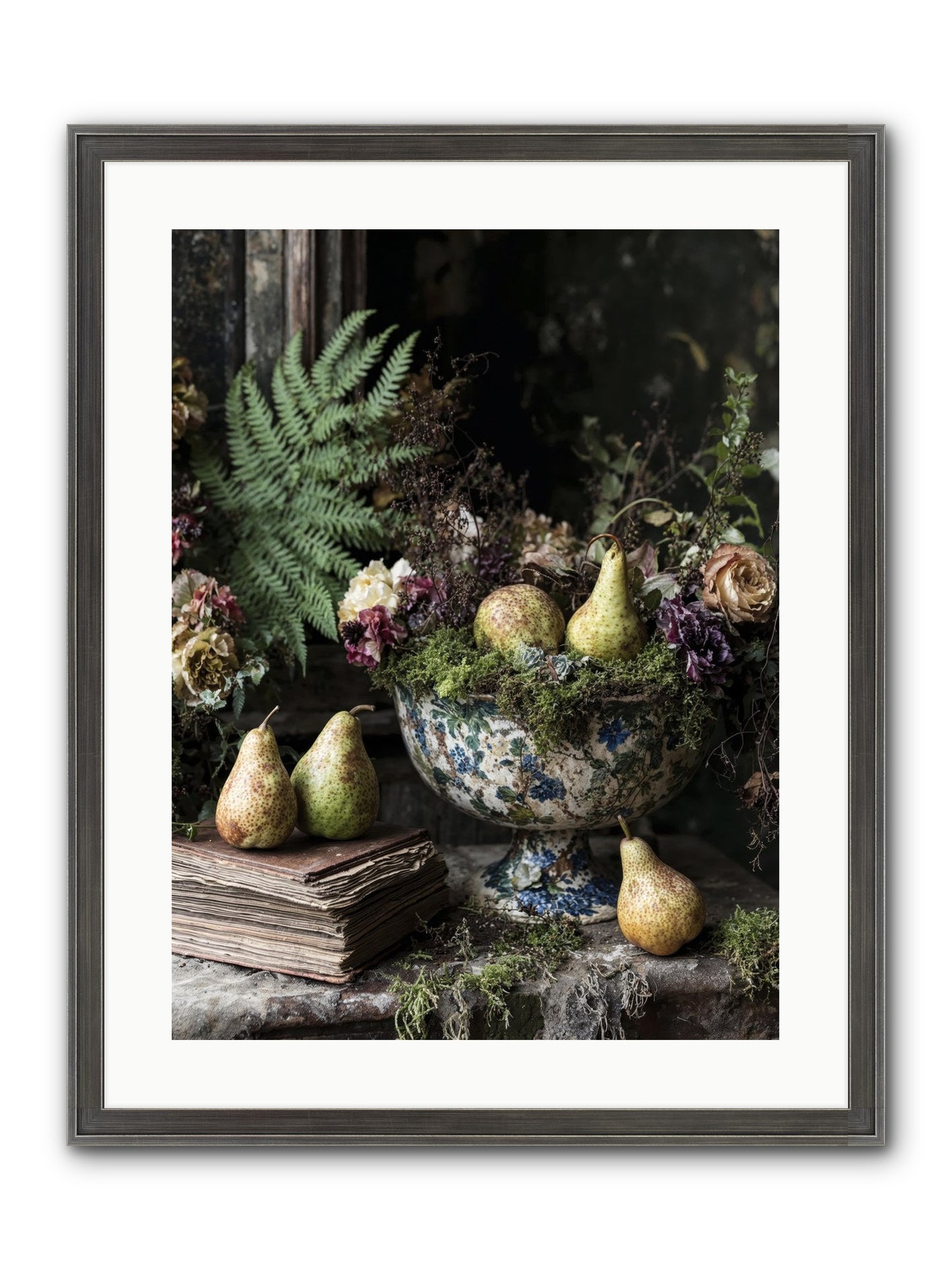 The Spirited Assembly Framed Print - Slimwoods Black/Silver 18x24