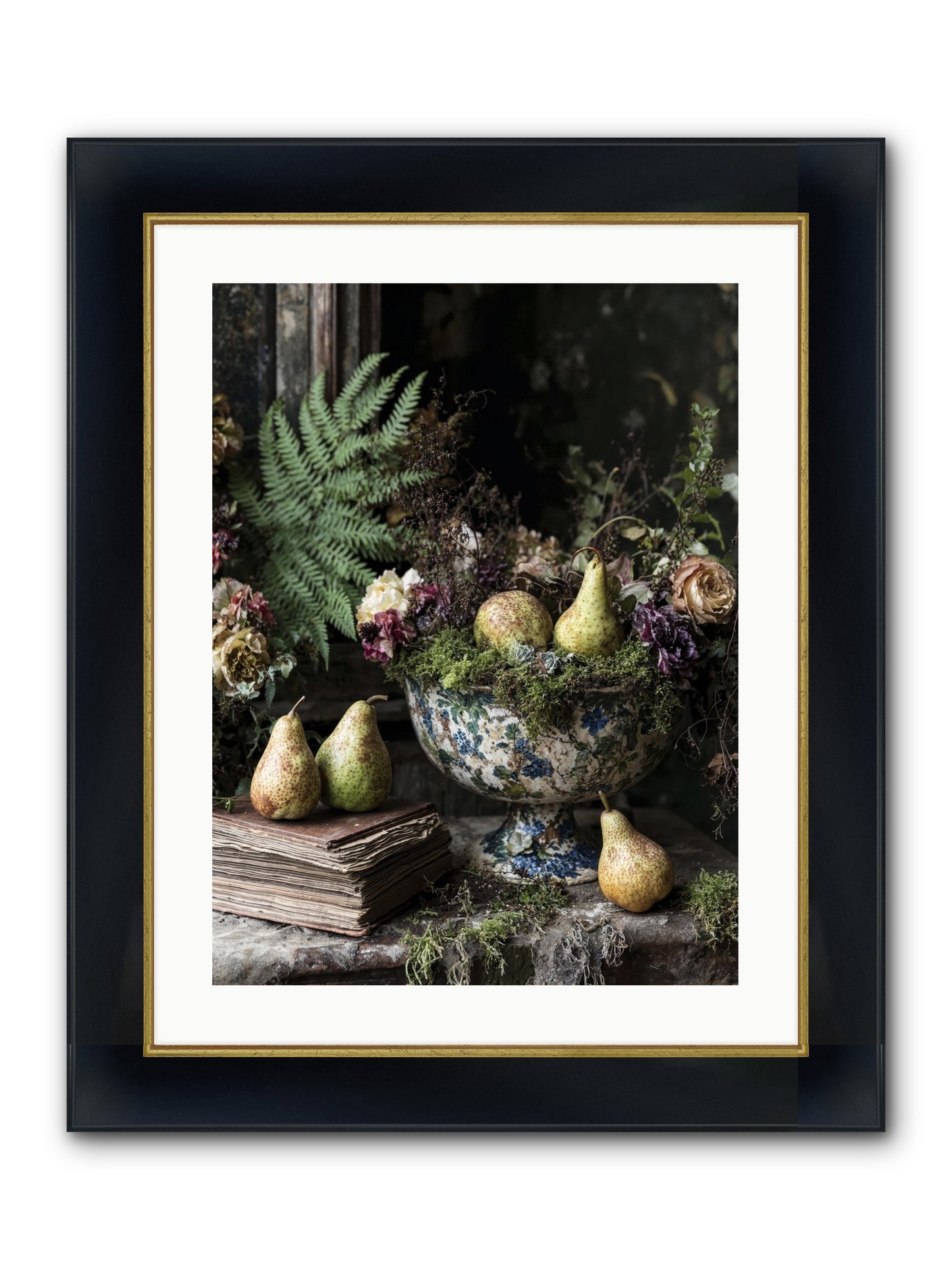 The Spirited Assembly Framed Print - Wide Black w/Gold 18x24