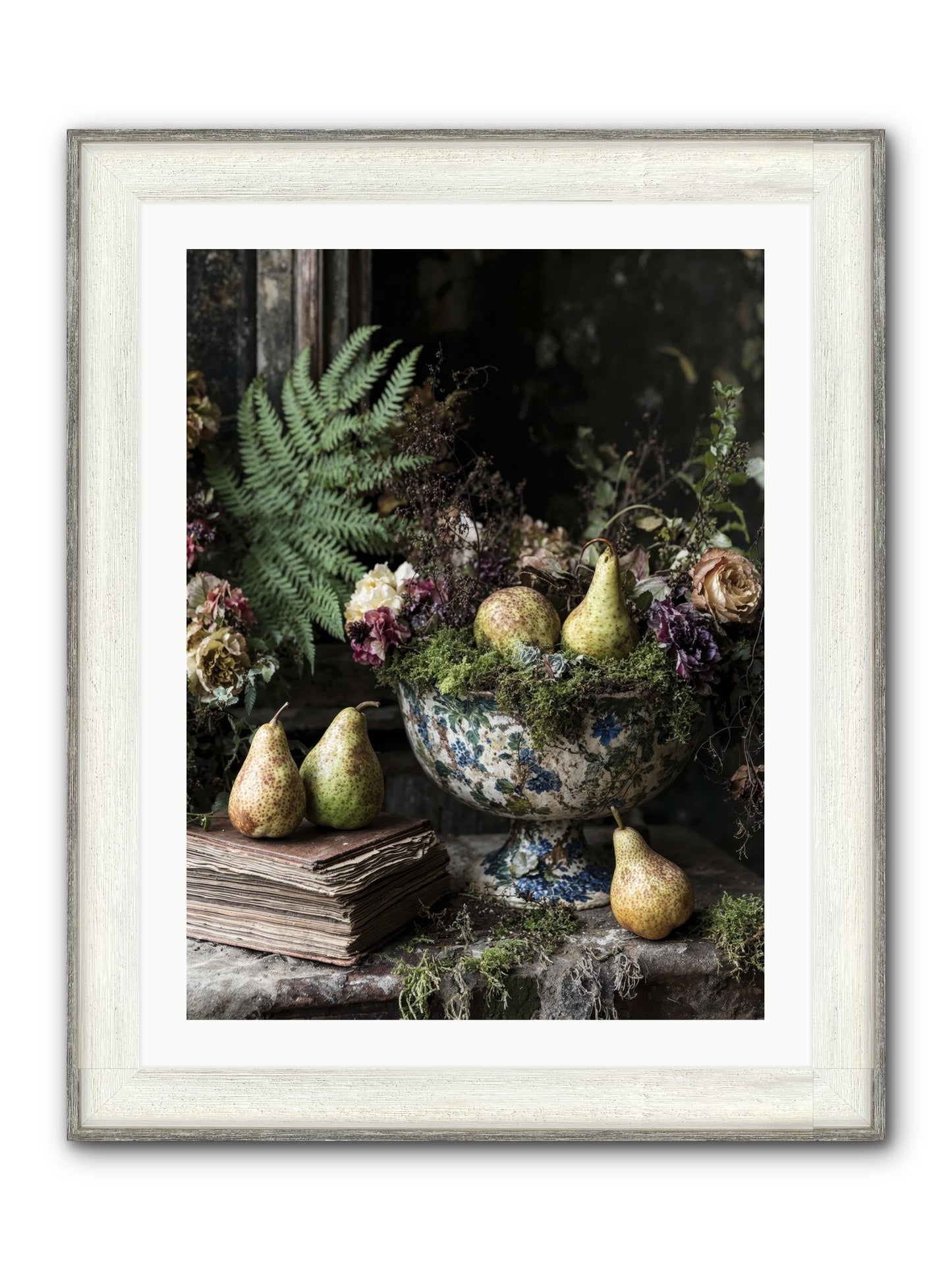 The Spirited Assembly Framed Print - Driftwood White 24x32