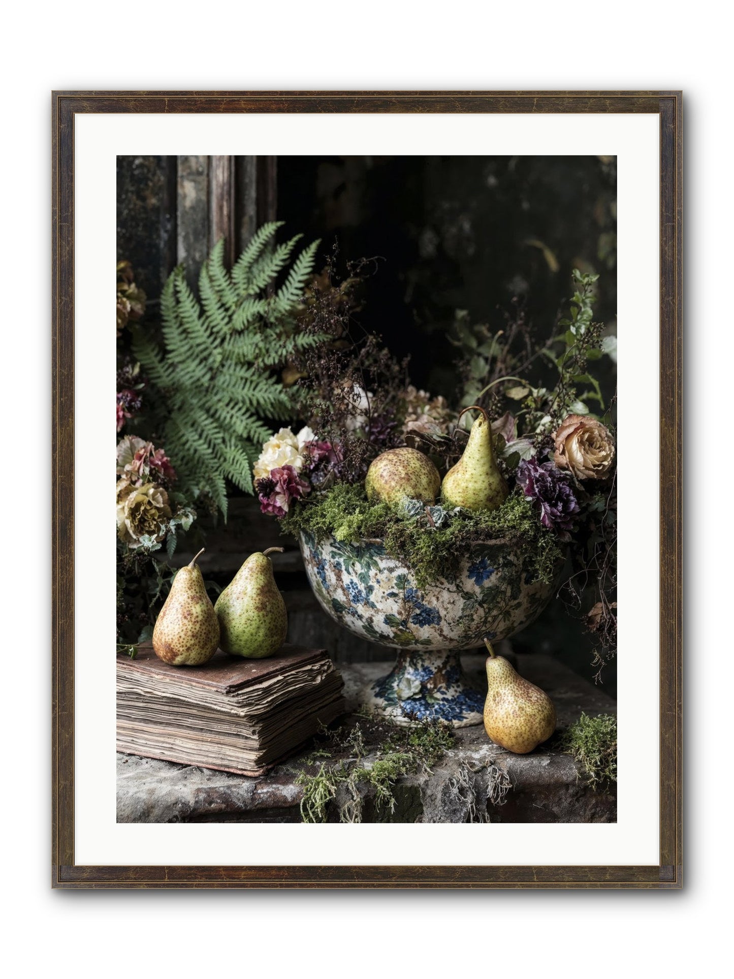 The Spirited Assembly Framed Print - Slimwoods Black/Gold 24x32