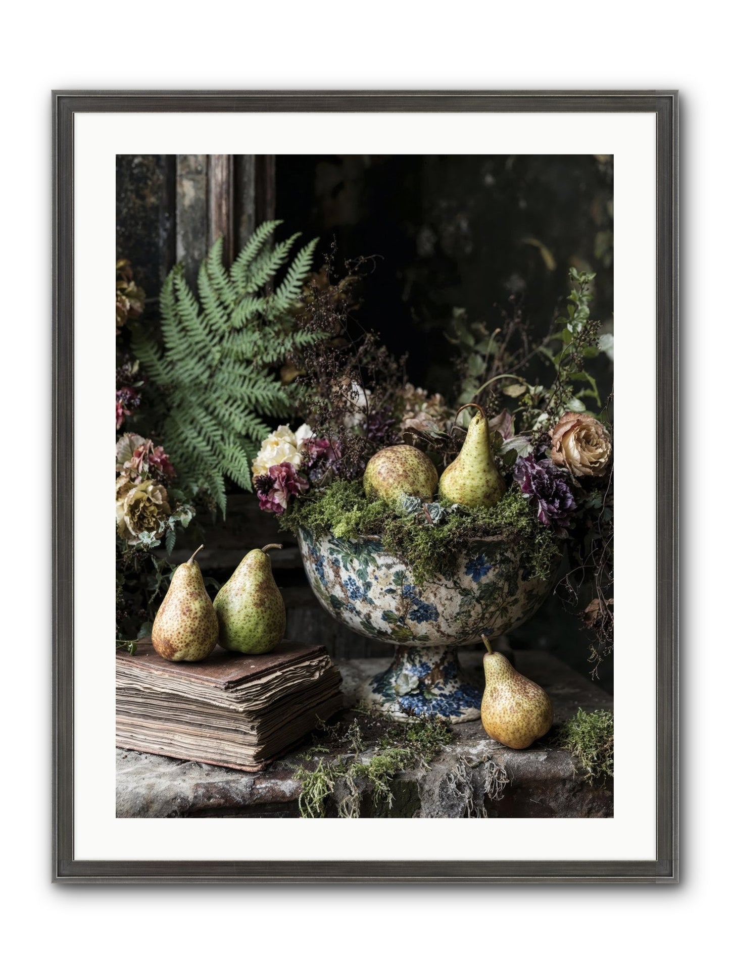 The Spirited Assembly Framed Print - Slimwoods Black/Silver 24x32