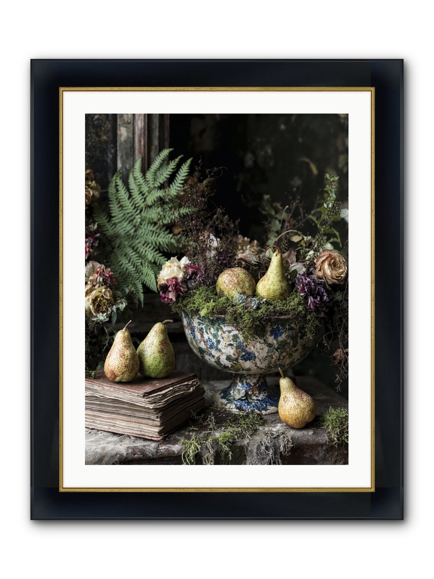 The Spirited Assembly Framed Print - Wide Black w/Gold 24x32