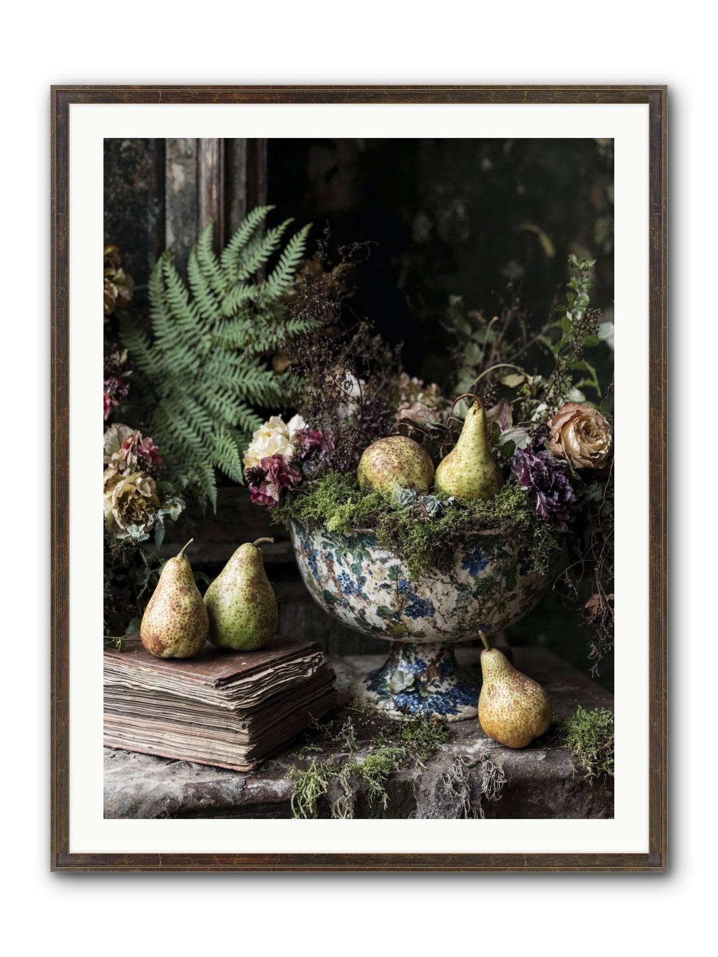 The Spirited Assembly Framed Print - Slimwoods Black/Gold 30x40