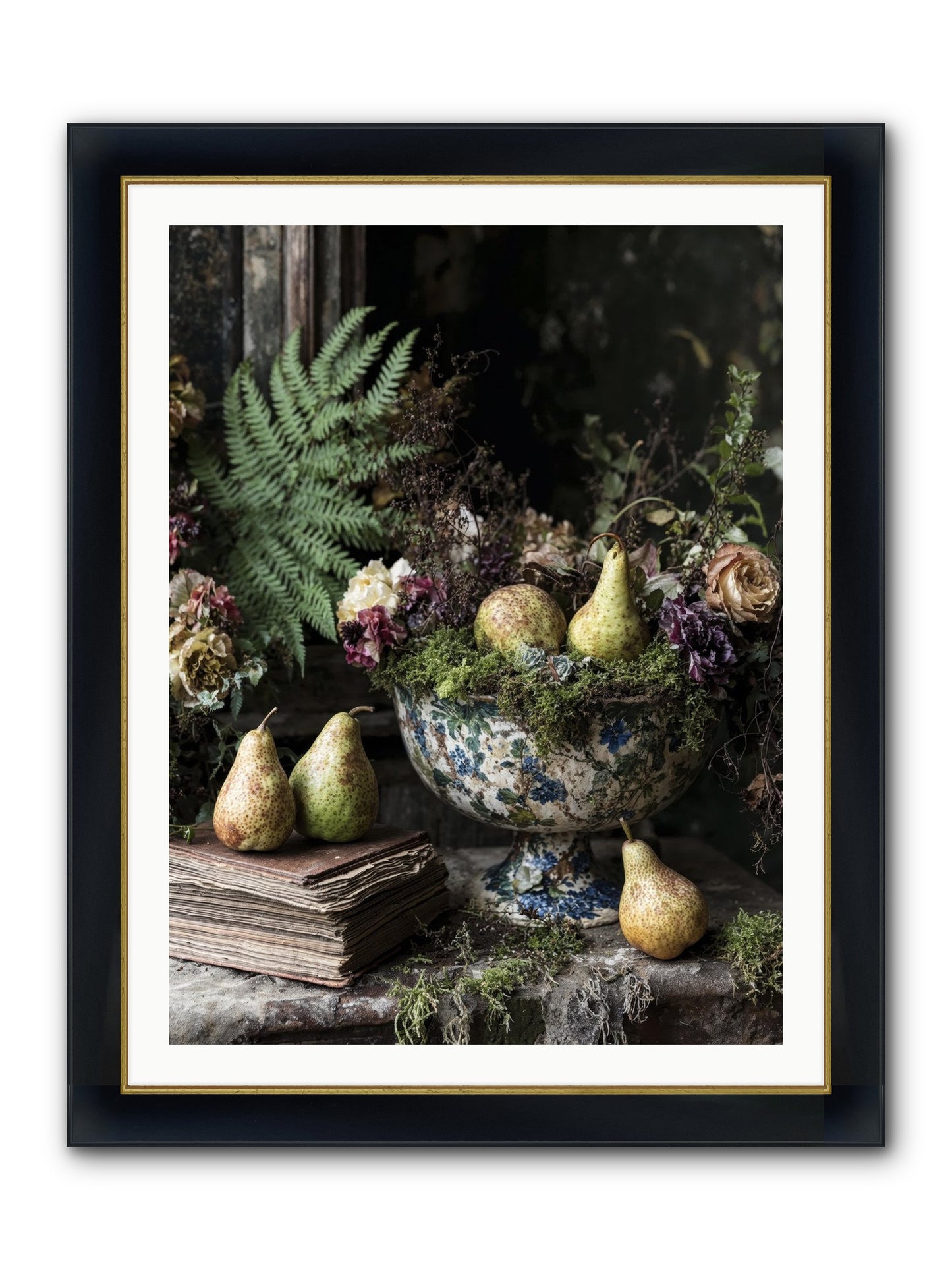 The Spirited Assembly Framed Print - Wide Black w/Gold 30x40