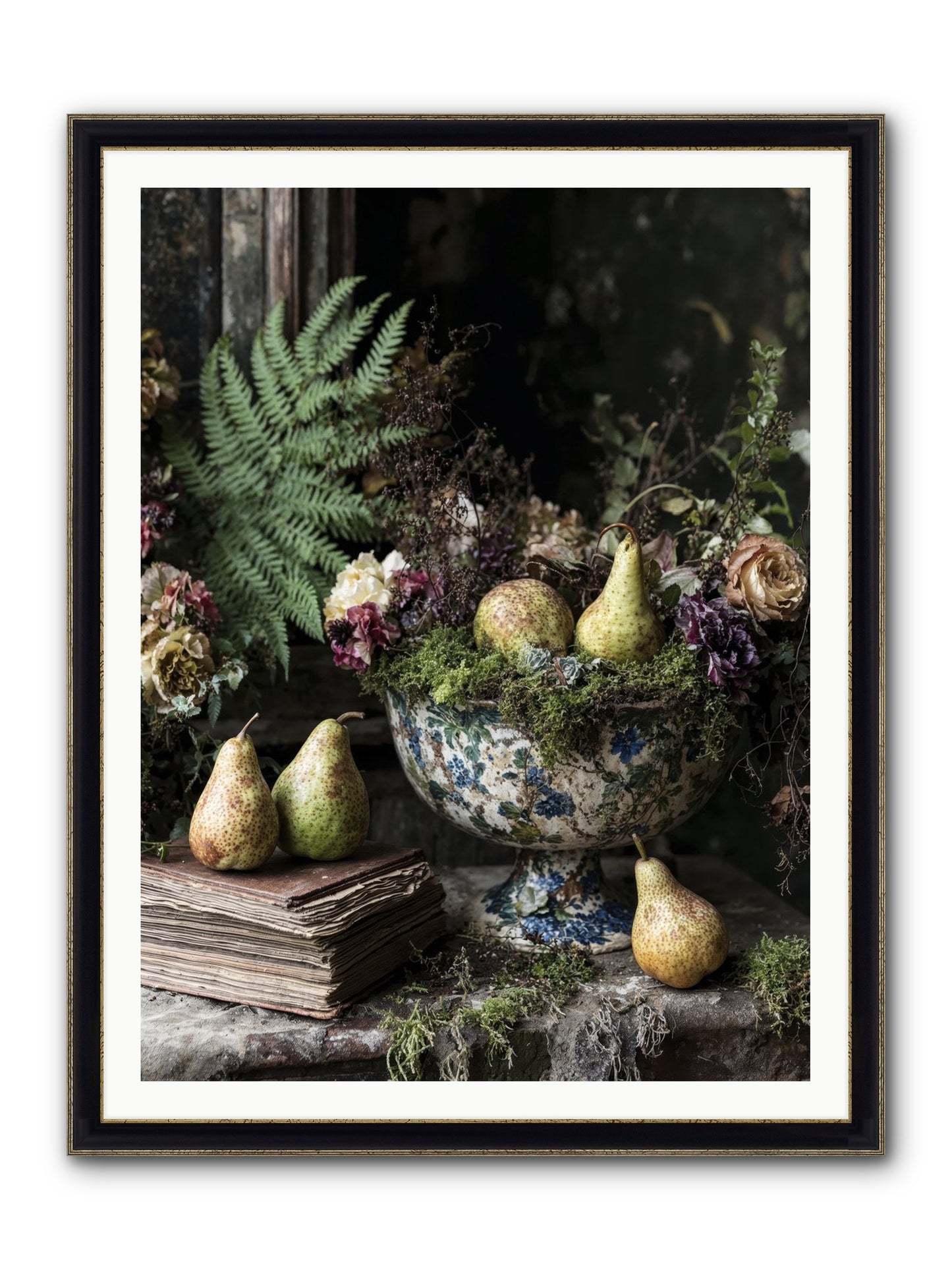 The Spirited Assembly Framed Print - Black & Gold 36x48