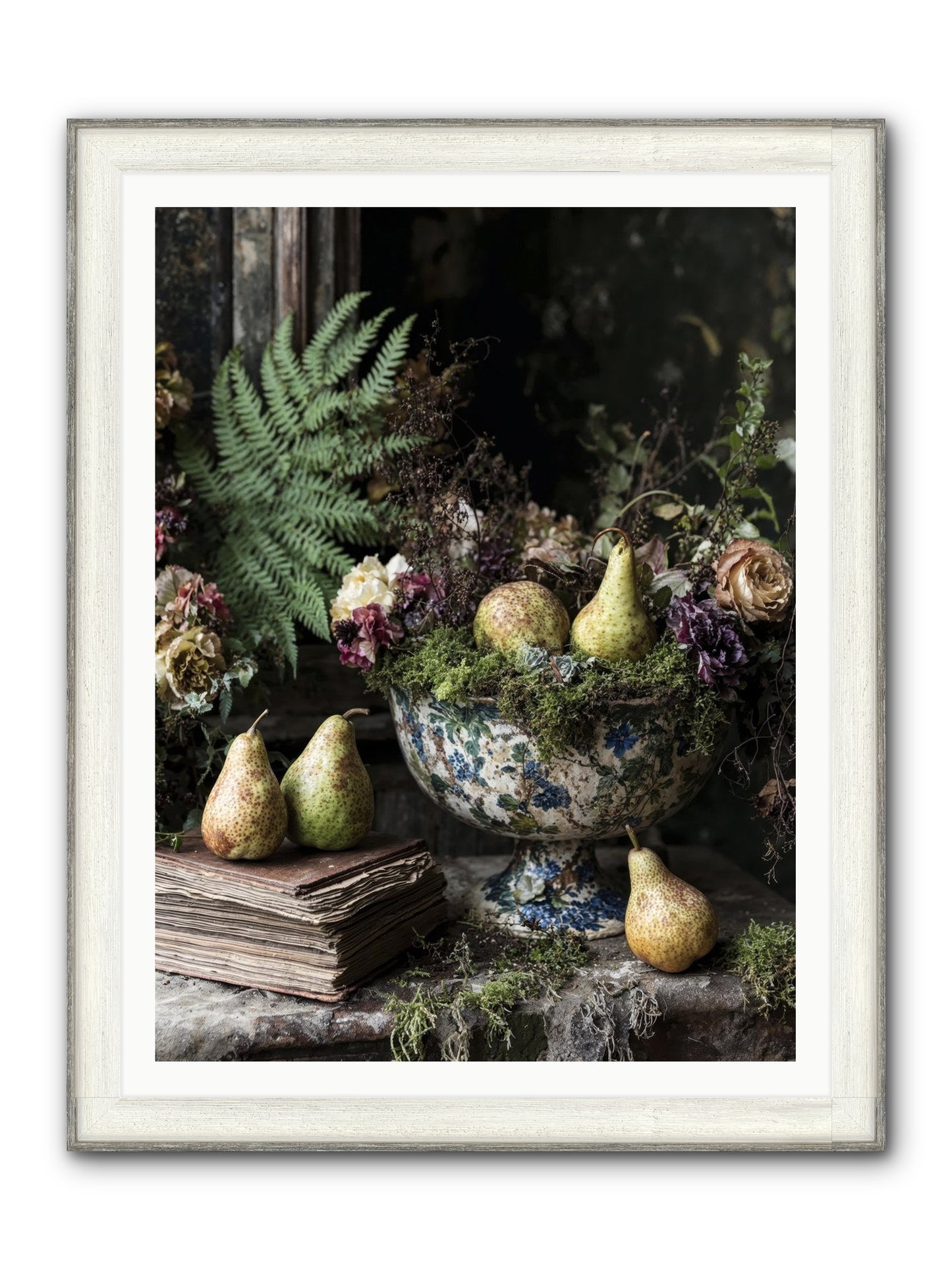 The Spirited Assembly Framed Print - Driftwood White 36x48