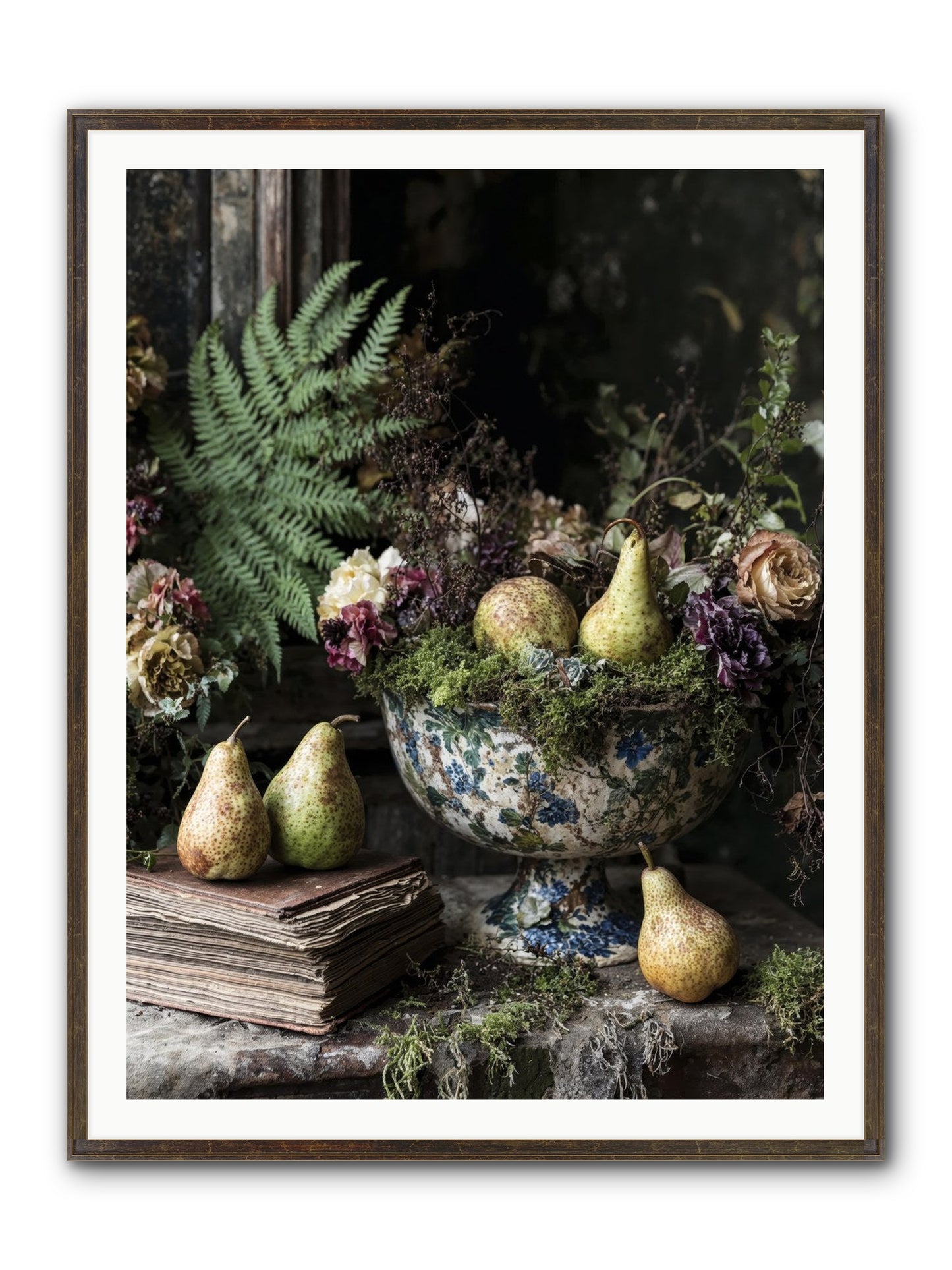 The Spirited Assembly Framed Print - Slimwoods Black/Gold 36x48