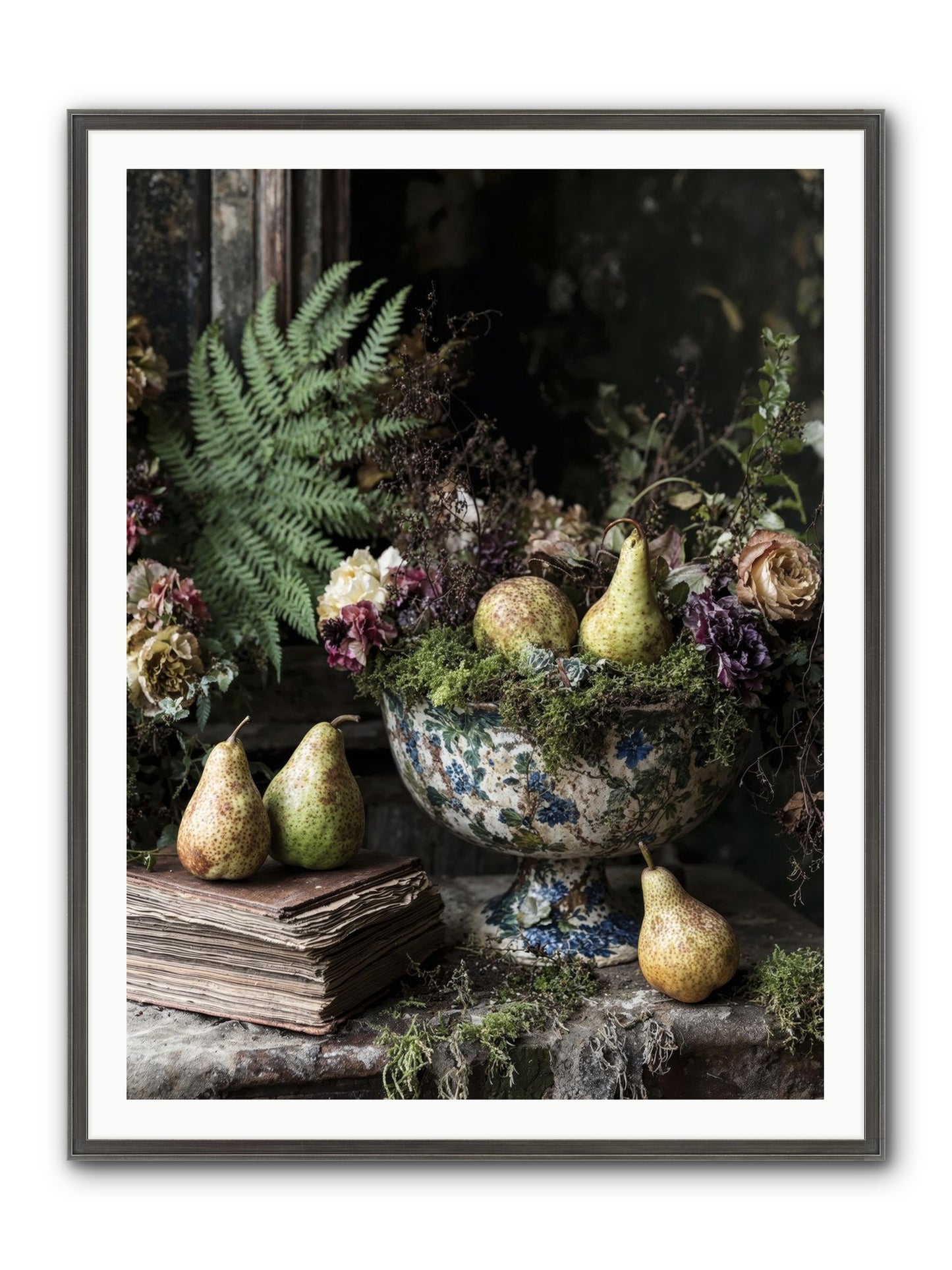 The Spirited Assembly Framed Print - Slimwoods Black/Silver 36x48