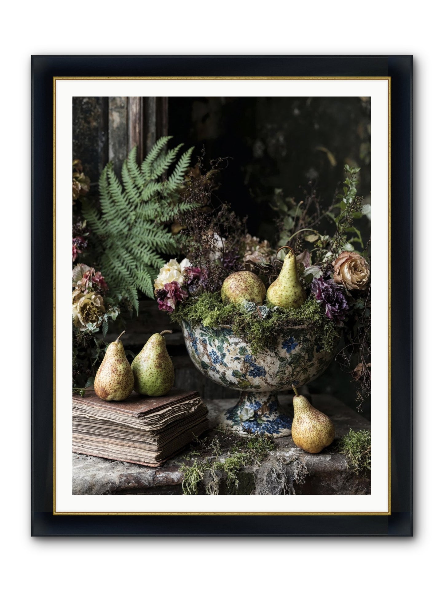 The Spirited Assembly Framed Print - Wide Black w/Gold 36x48