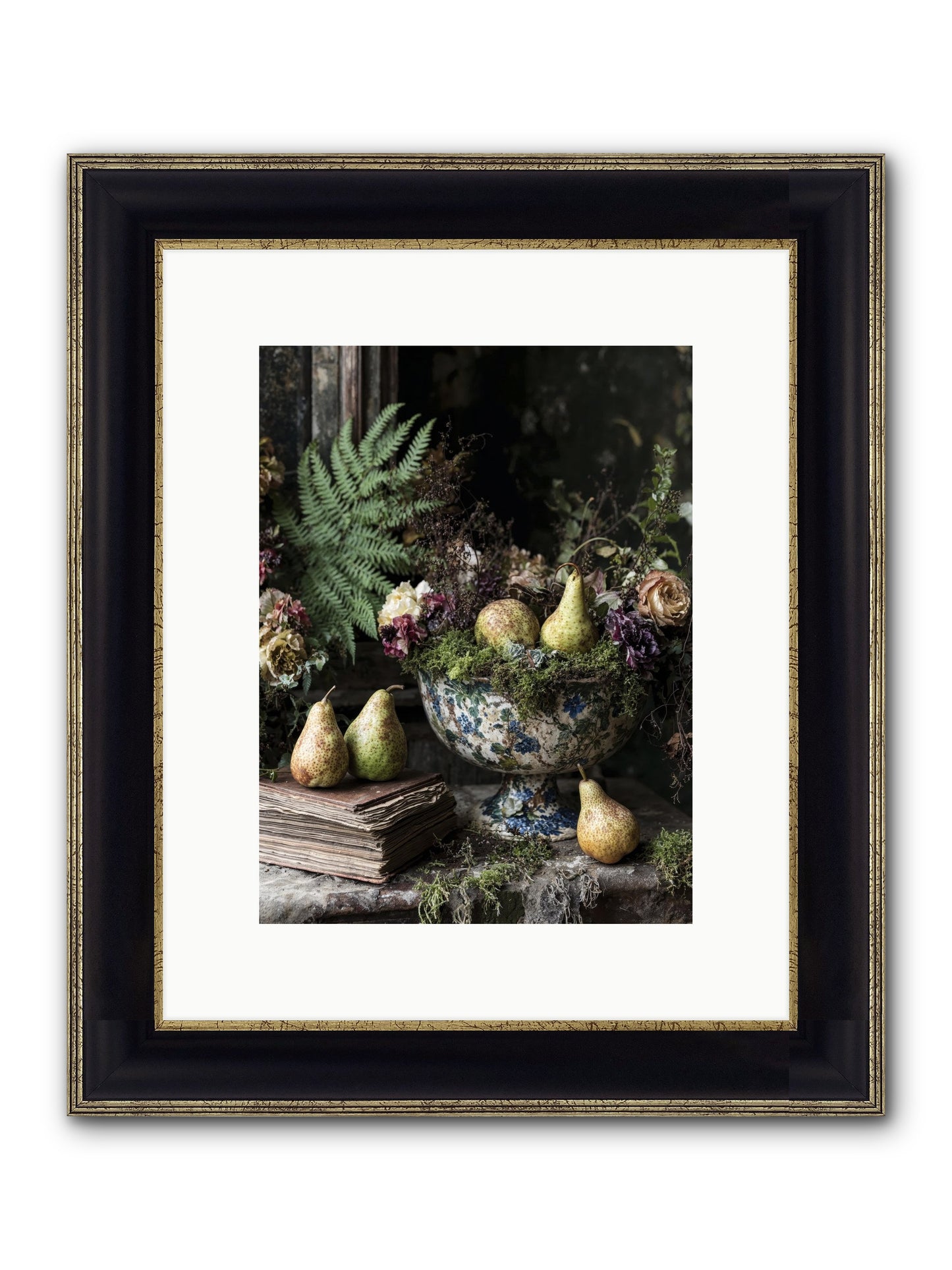The Spirited Assembly Framed Print - Black & Gold 9x12