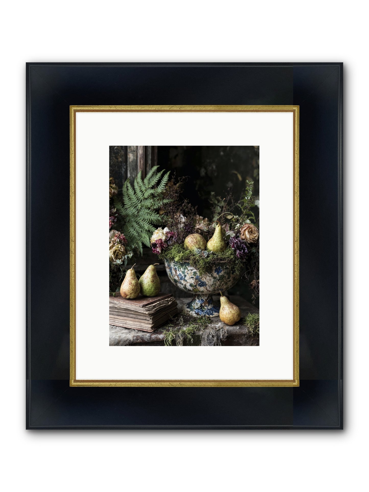 The Spirited Assembly Framed Print - Wide Black w/Gold 9x12