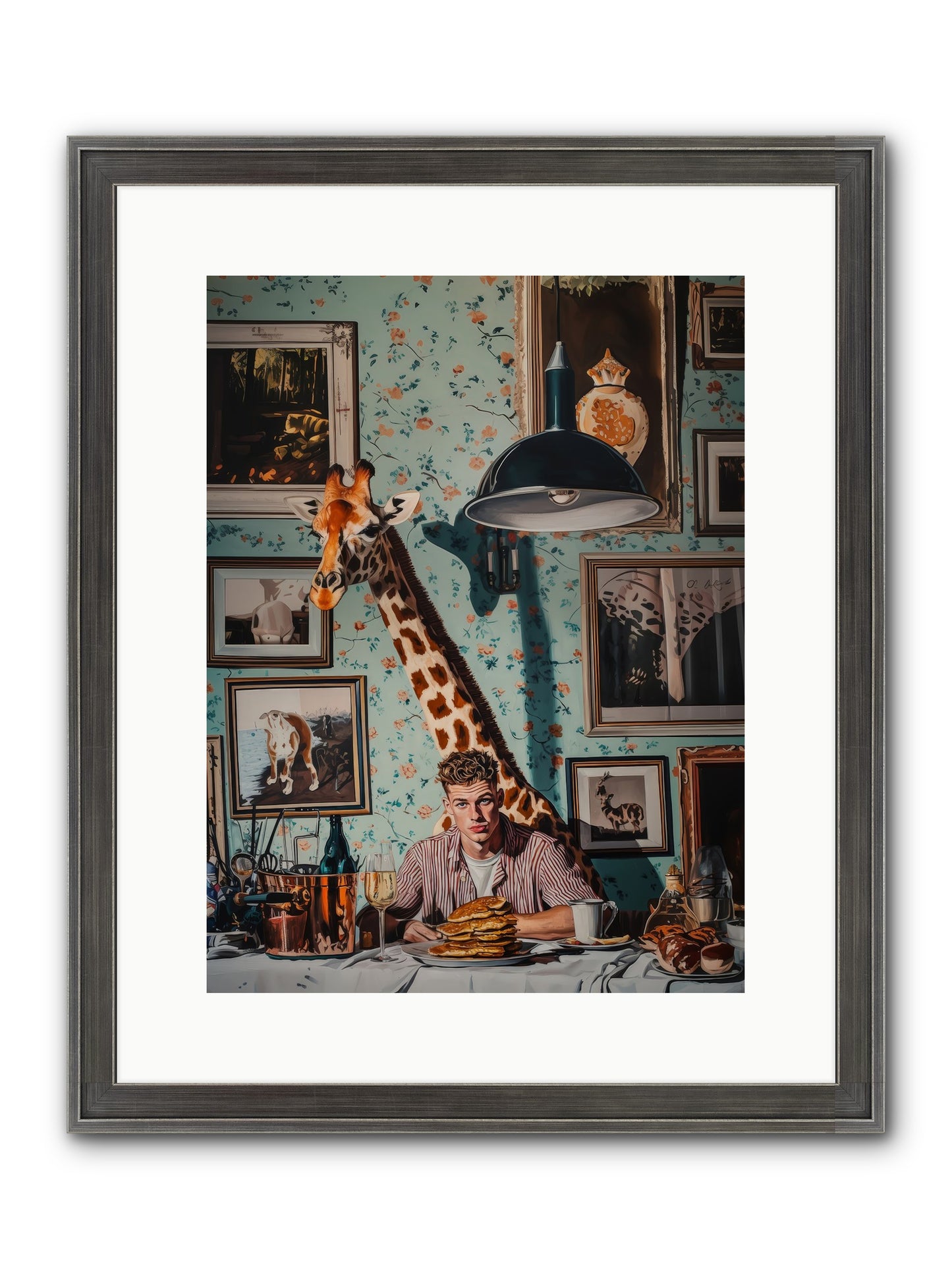 The Spotted Epicurean Framed Print - Slimwoods Black/Silver 12x16
