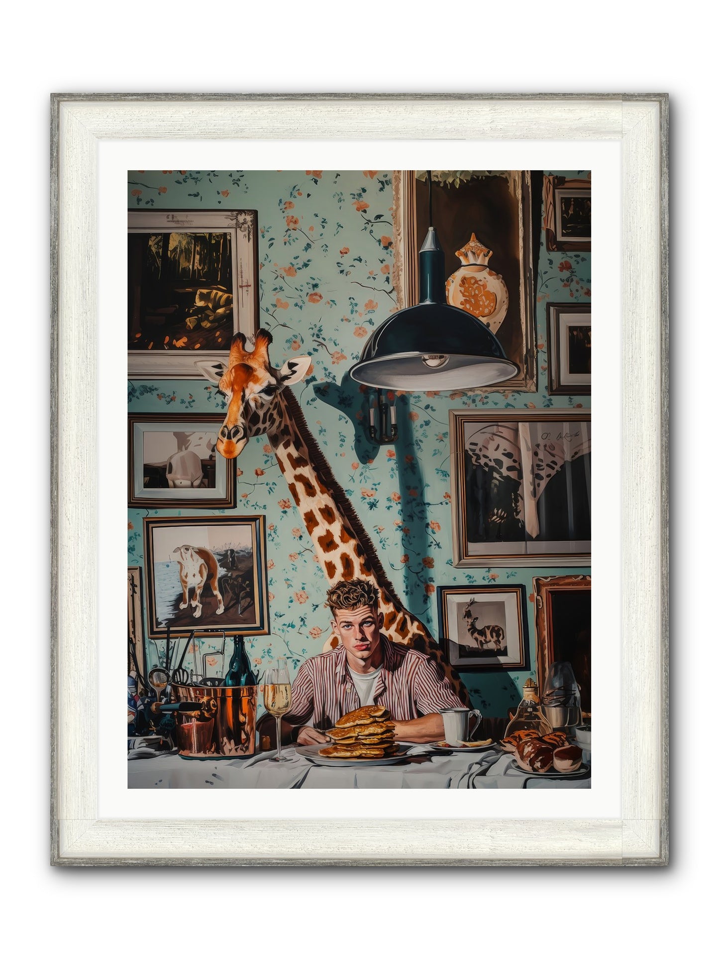 The Spotted Epicurean Framed Print - Driftwood White 30x40