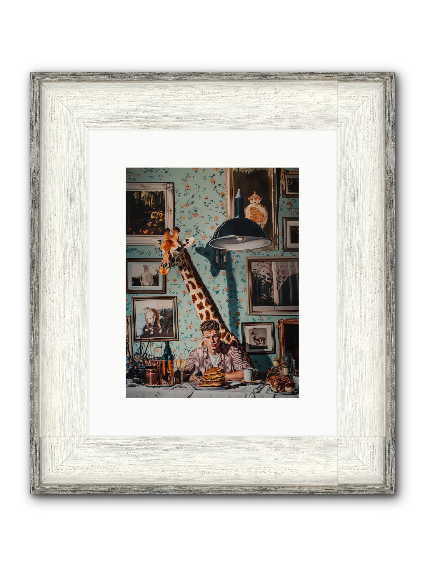 The Spotted Epicurean Framed Print - Driftwood White 9x12