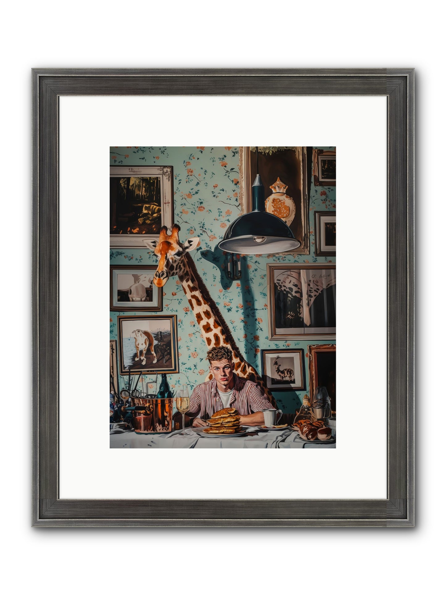 The Spotted Epicurean Framed Print - Slimwoods Black/Silver 9x12