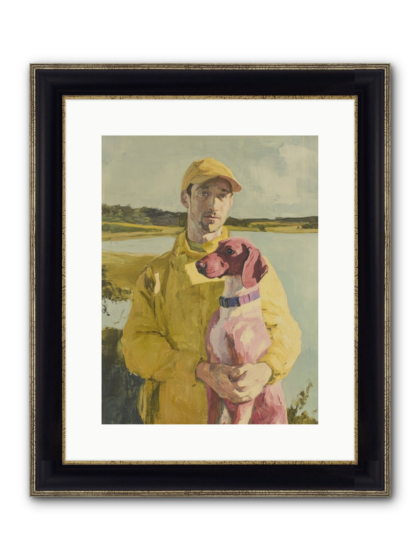 The Sum Of All Joy Framed Print - Black & Gold 12x16