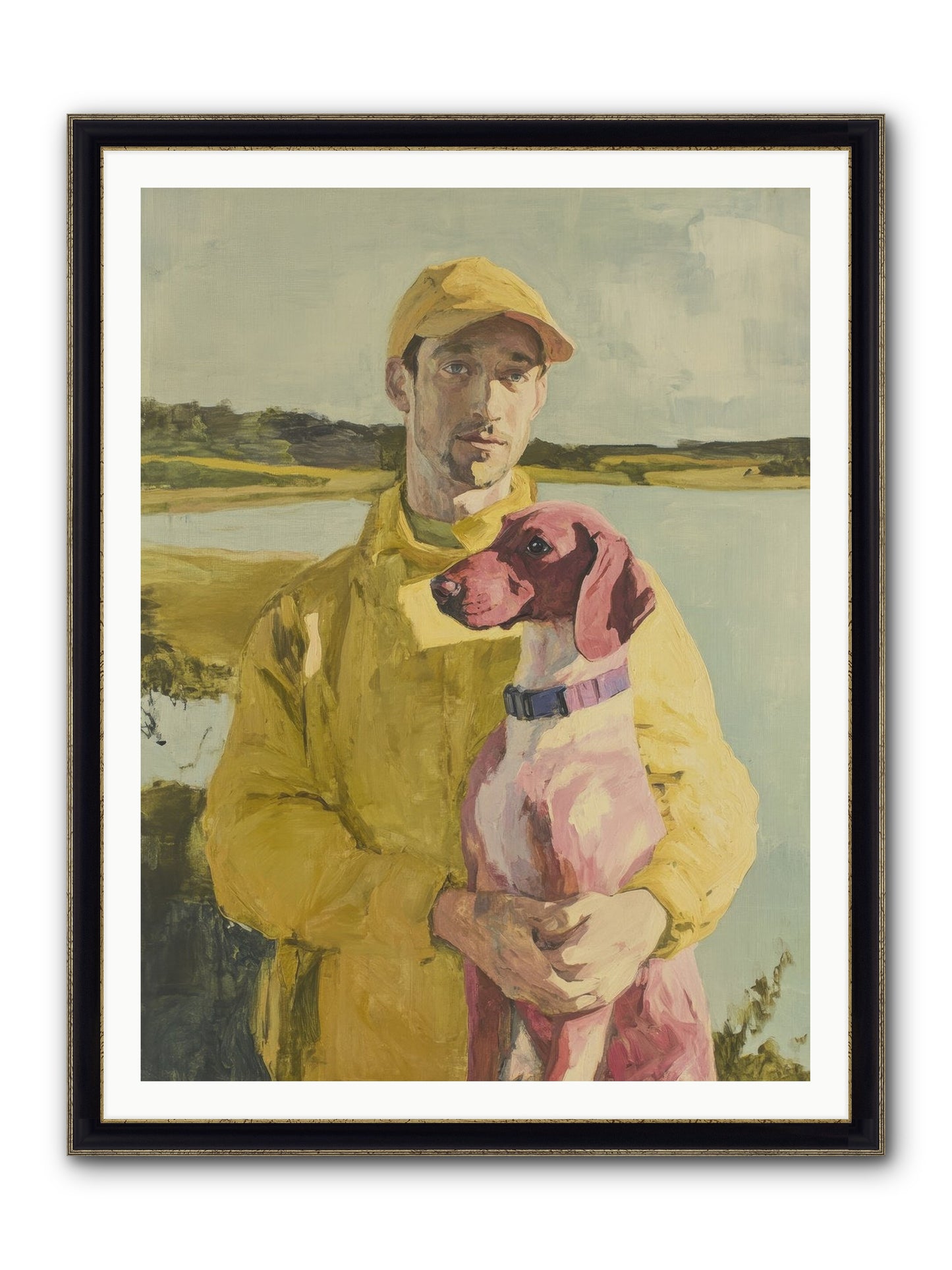 The Sum Of All Joy Framed Print - Black & Gold 36x48