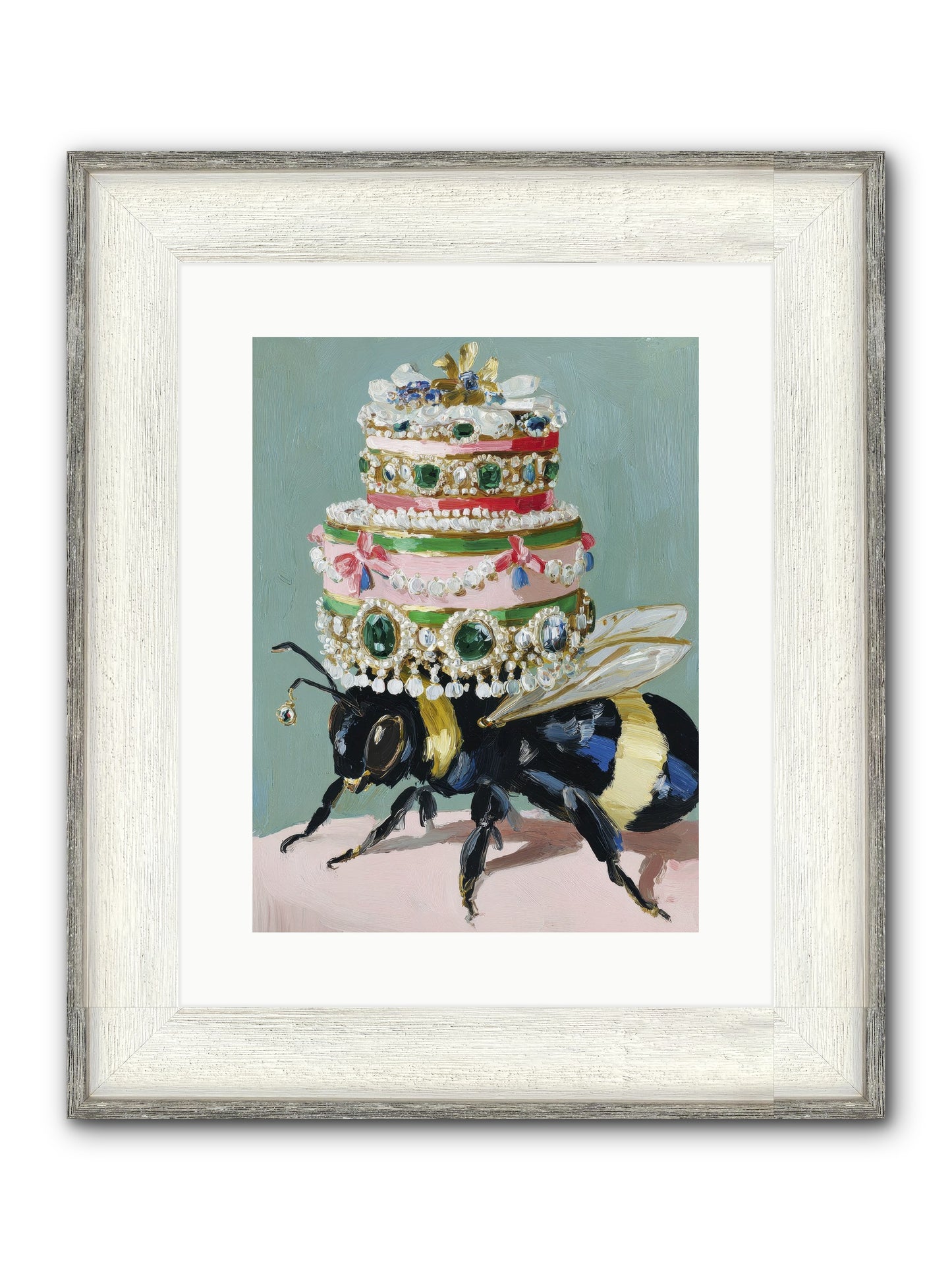 The Sumptuous Moment Framed Print - Driftwood White 12x16