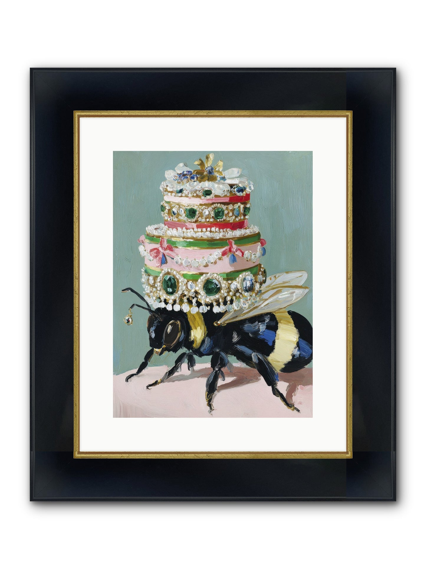 The Sumptuous Moment Framed Print - Wide Black w/Gold 12x16
