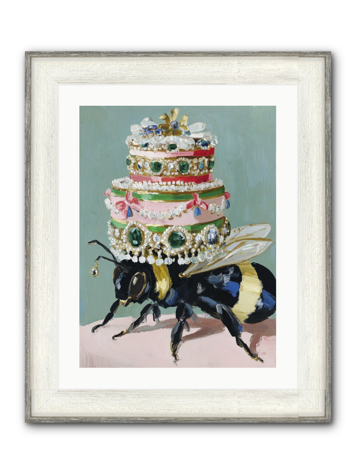 The Sumptuous Moment Framed Print - Driftwood White 18x24