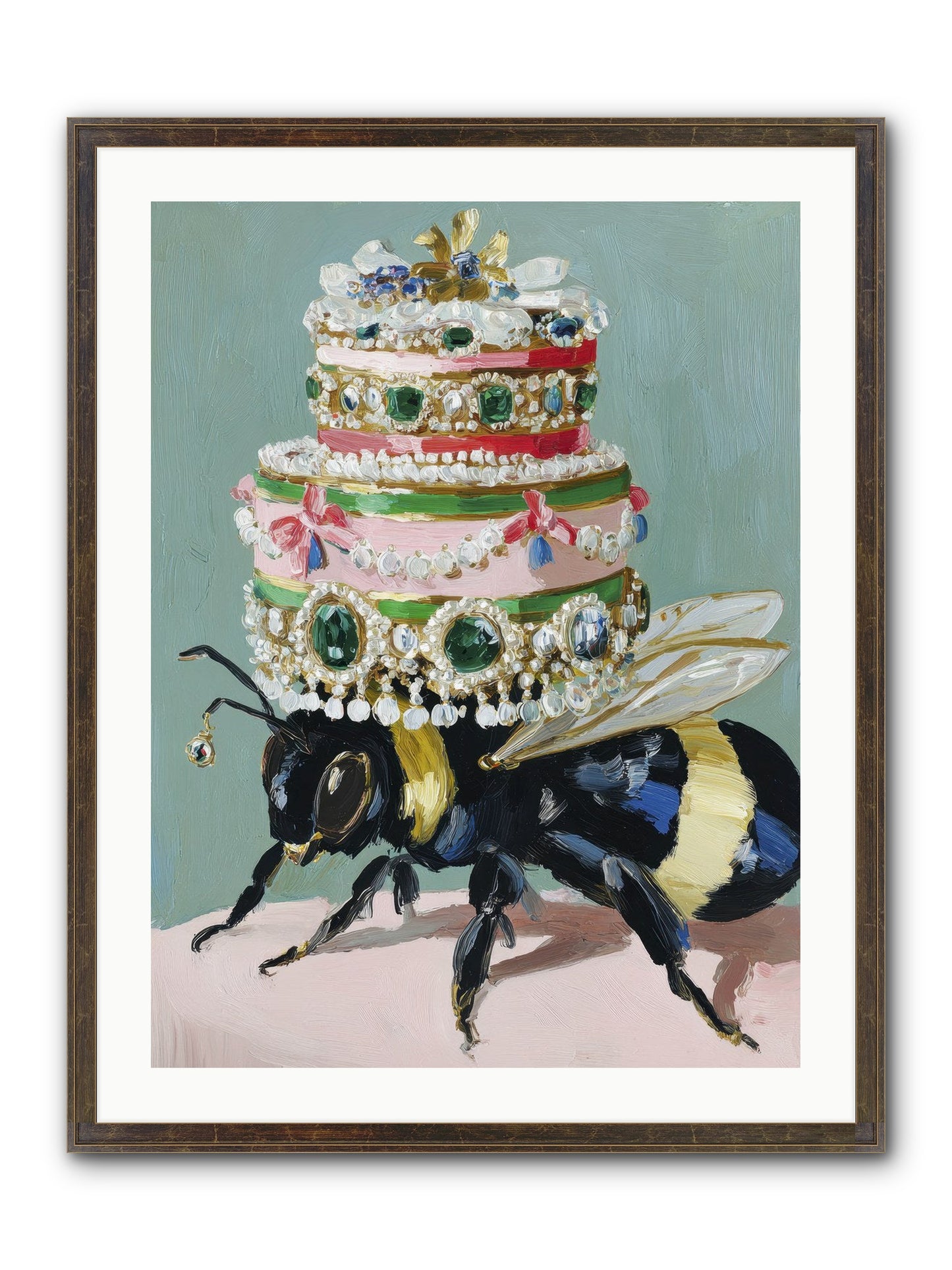 The Sumptuous Moment Framed Print - Slimwoods Black/Gold 24x32