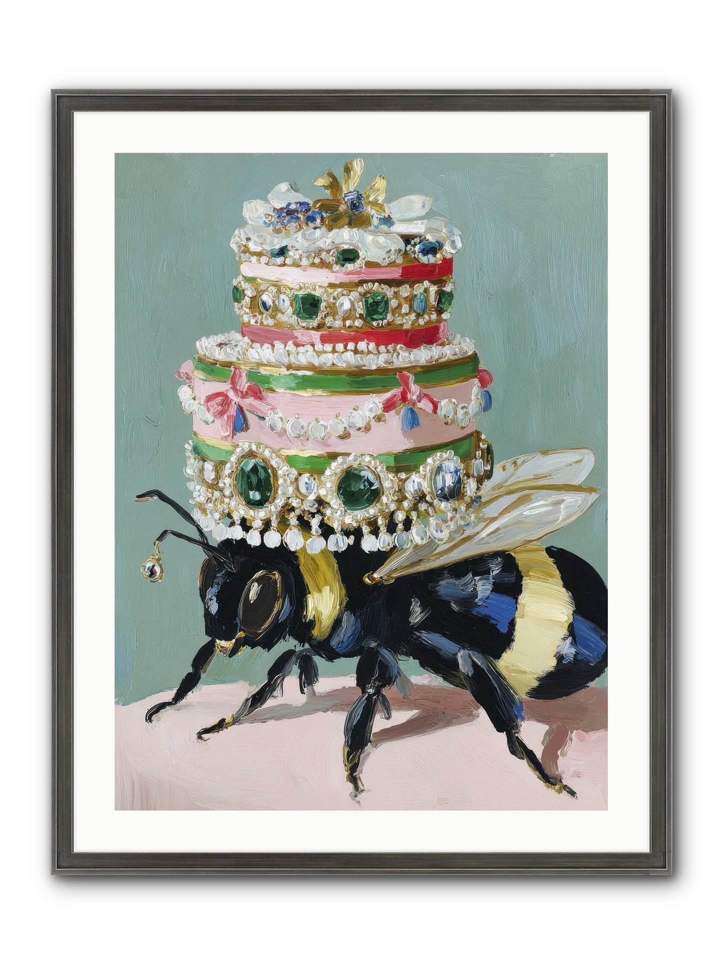 The Sumptuous Moment Framed Print - Slimwoods Black/Silver 24x32