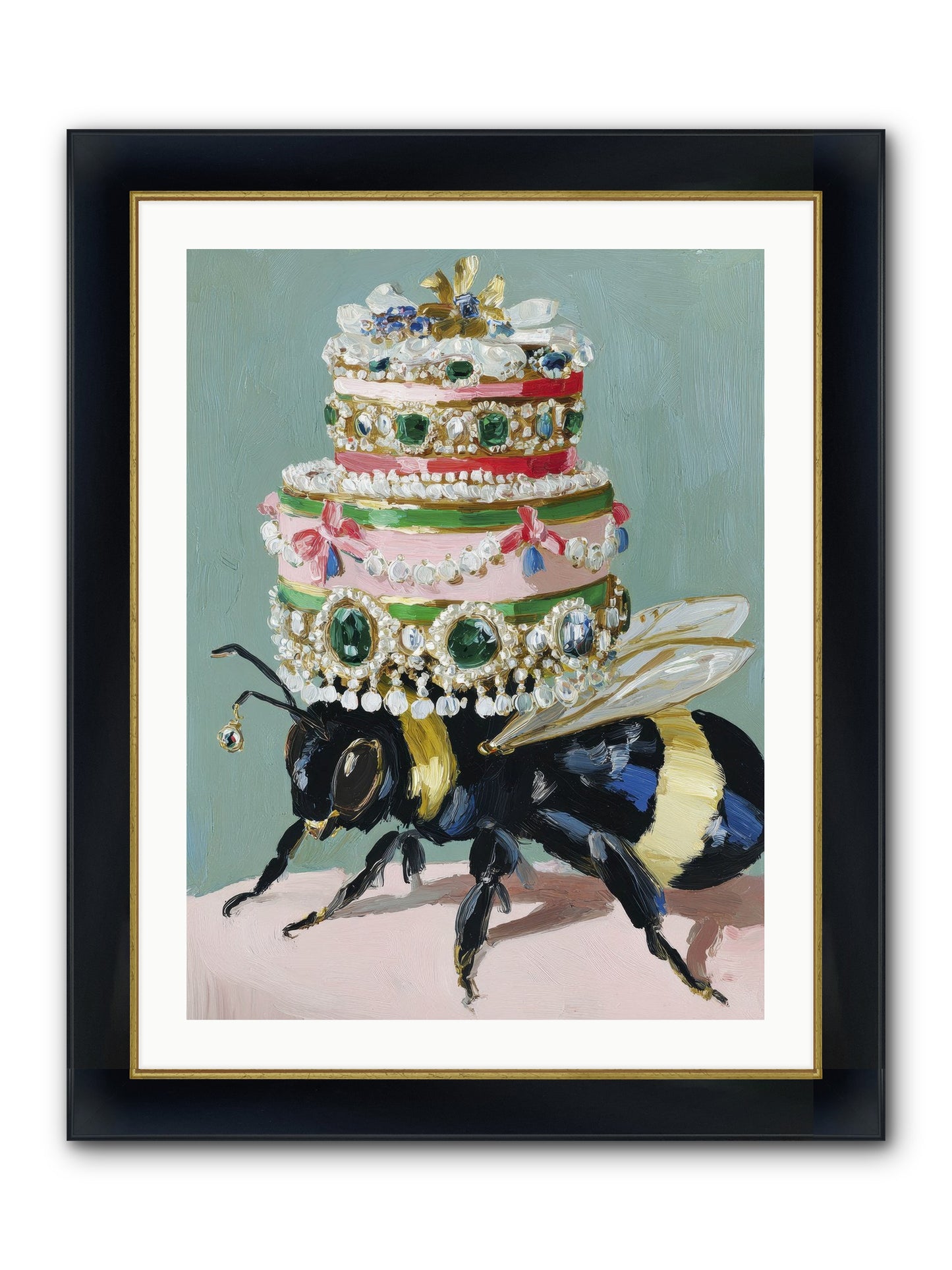 The Sumptuous Moment Framed Print - Wide Black w/Gold 24x32