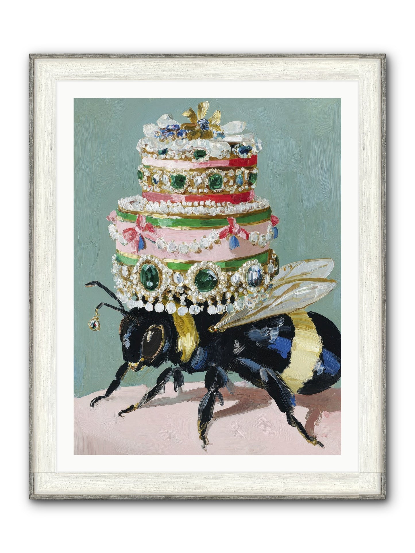 The Sumptuous Moment Framed Print - Driftwood White 30x40