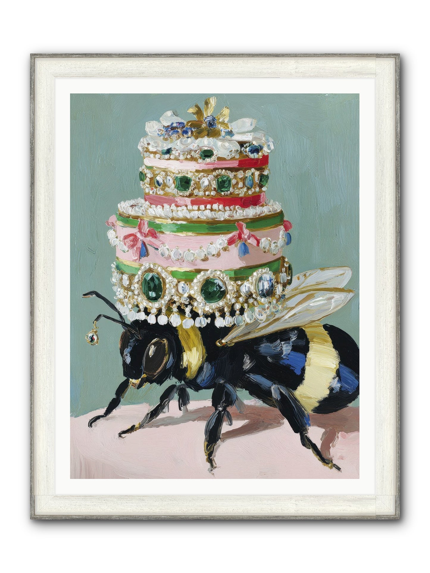 The Sumptuous Moment Framed Print - Driftwood White 36x48