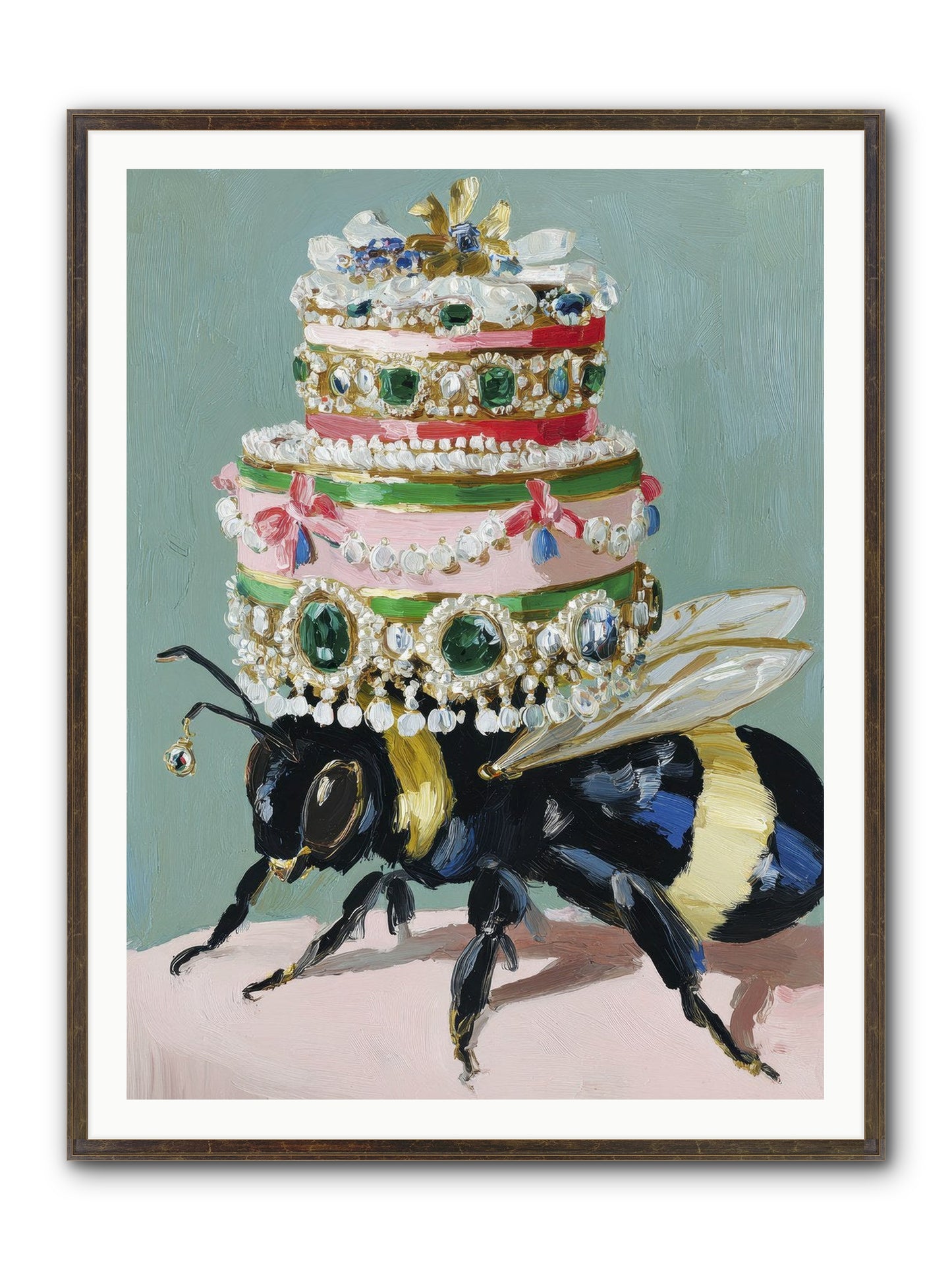 The Sumptuous Moment Framed Print - Slimwoods Black/Gold 36x48