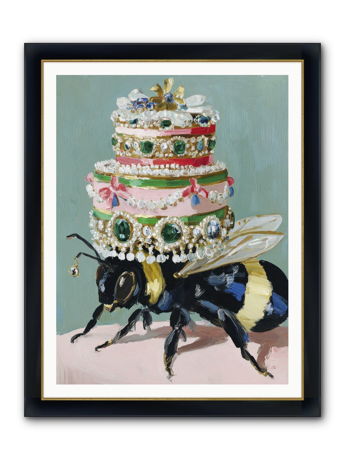 The Sumptuous Moment Framed Print - Wide Black w/Gold 36x48