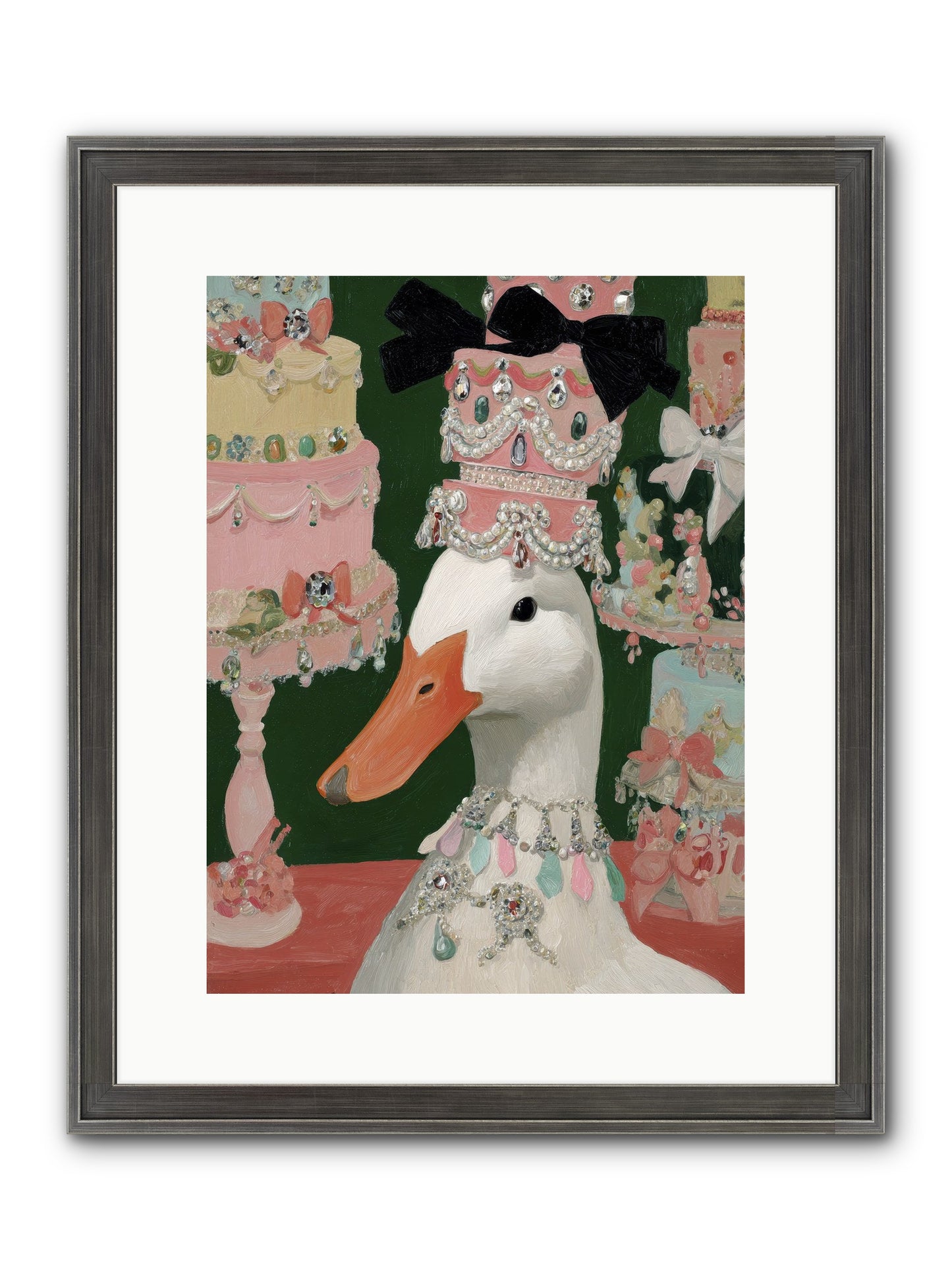 The Sumptuous Waltz Framed Print - Slimwoods Black/Silver 12x16