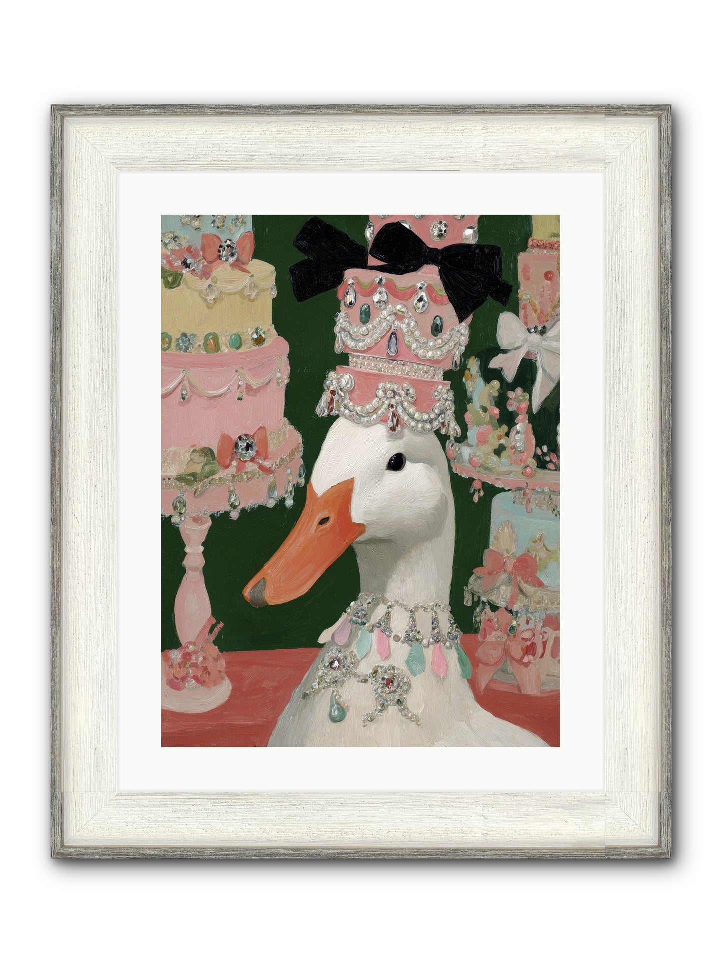 The Sumptuous Waltz Framed Print - Driftwood White 18x24