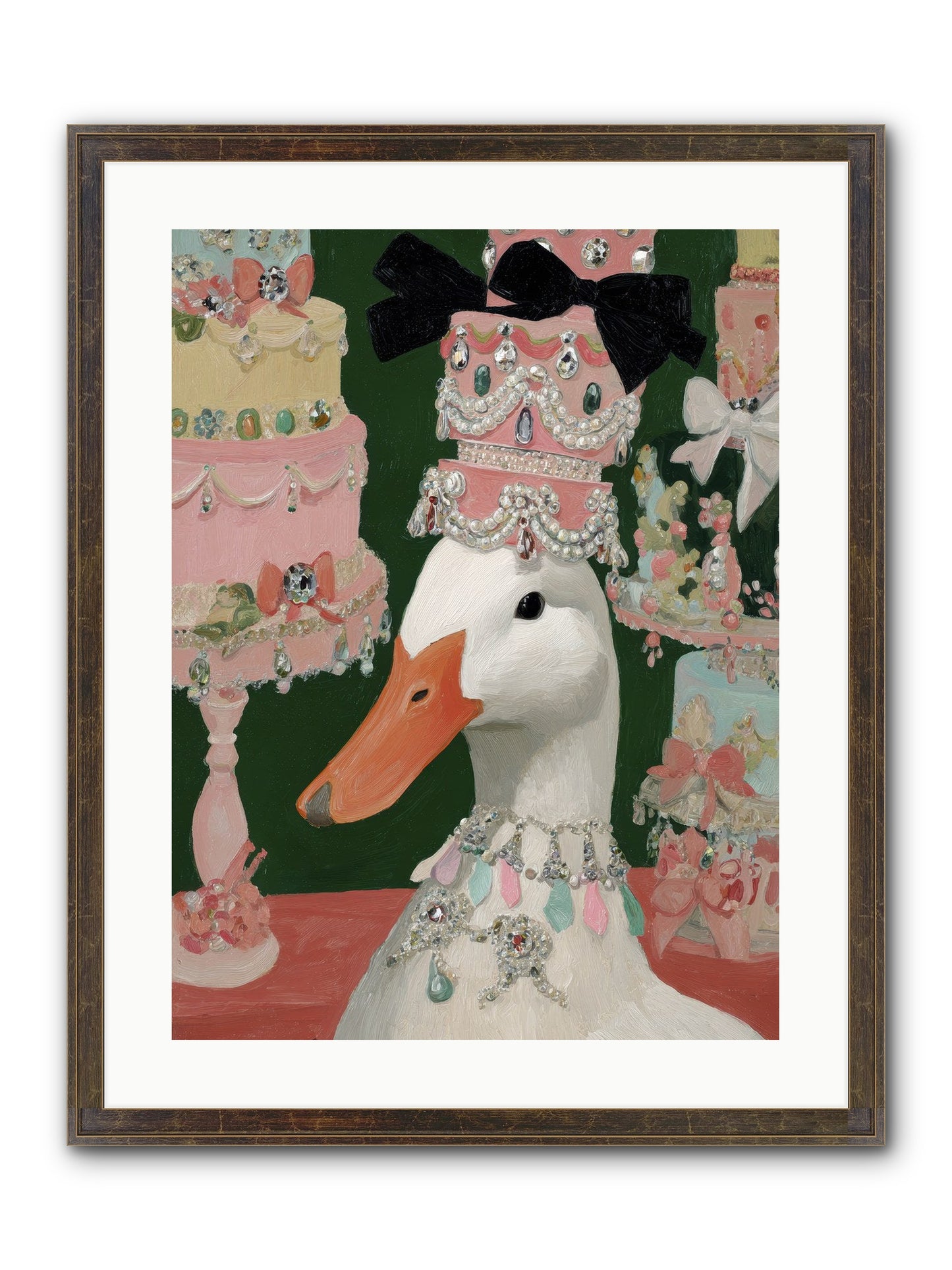 The Sumptuous Waltz Framed Print - Slimwoods Black/Gold 18x24