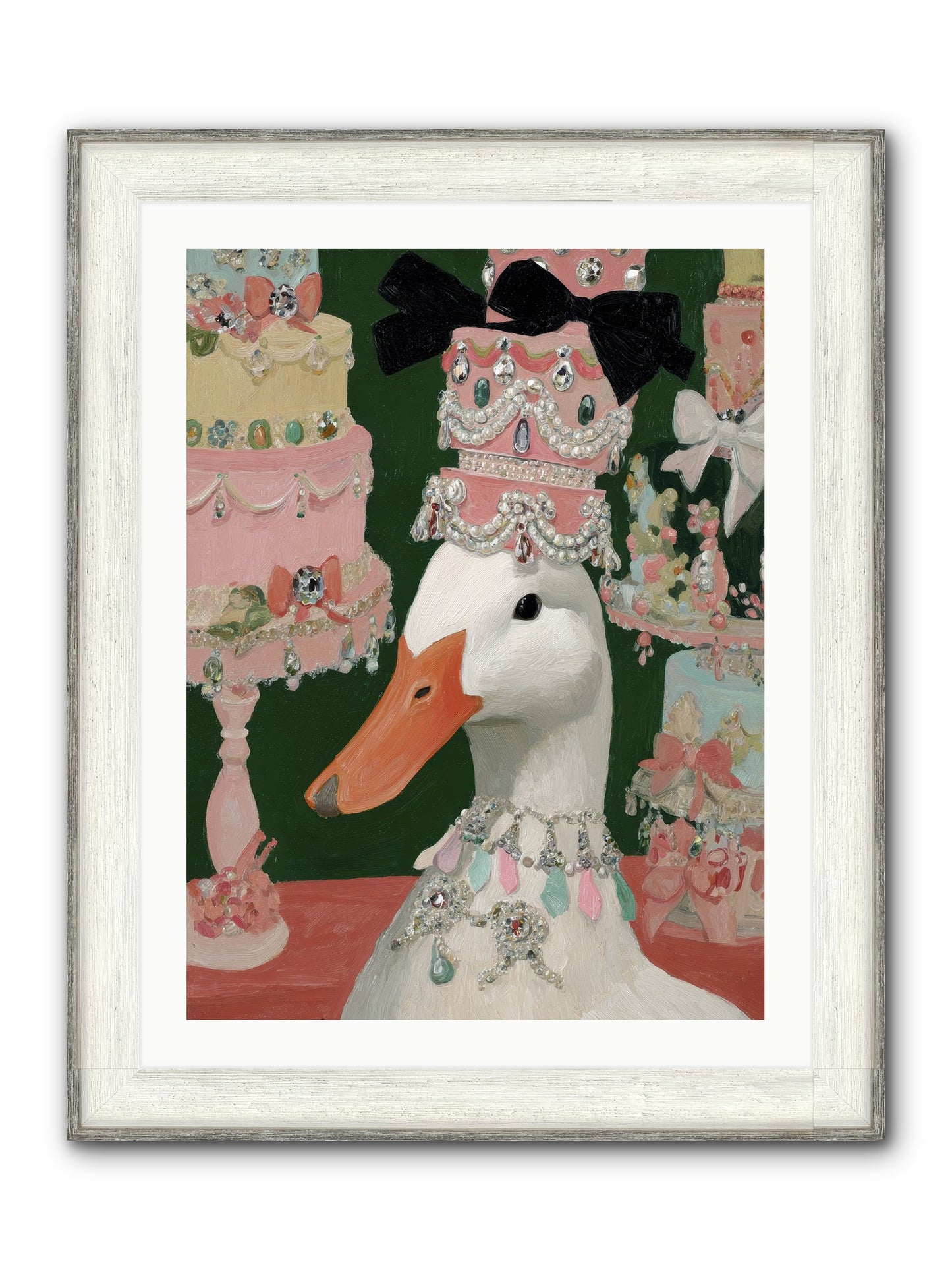The Sumptuous Waltz Framed Print - Driftwood White 24x32