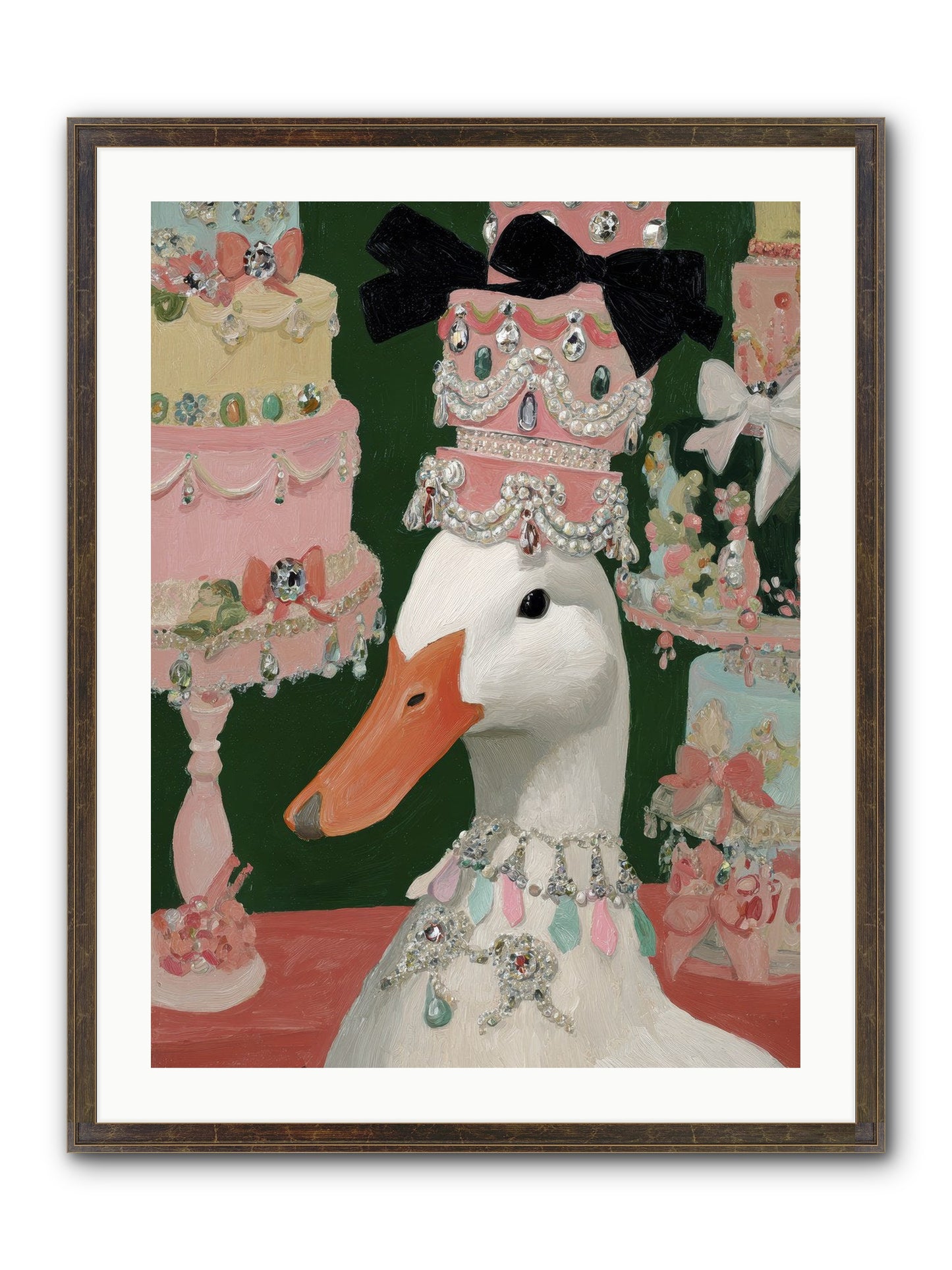 The Sumptuous Waltz Framed Print - Slimwoods Black/Gold 24x32
