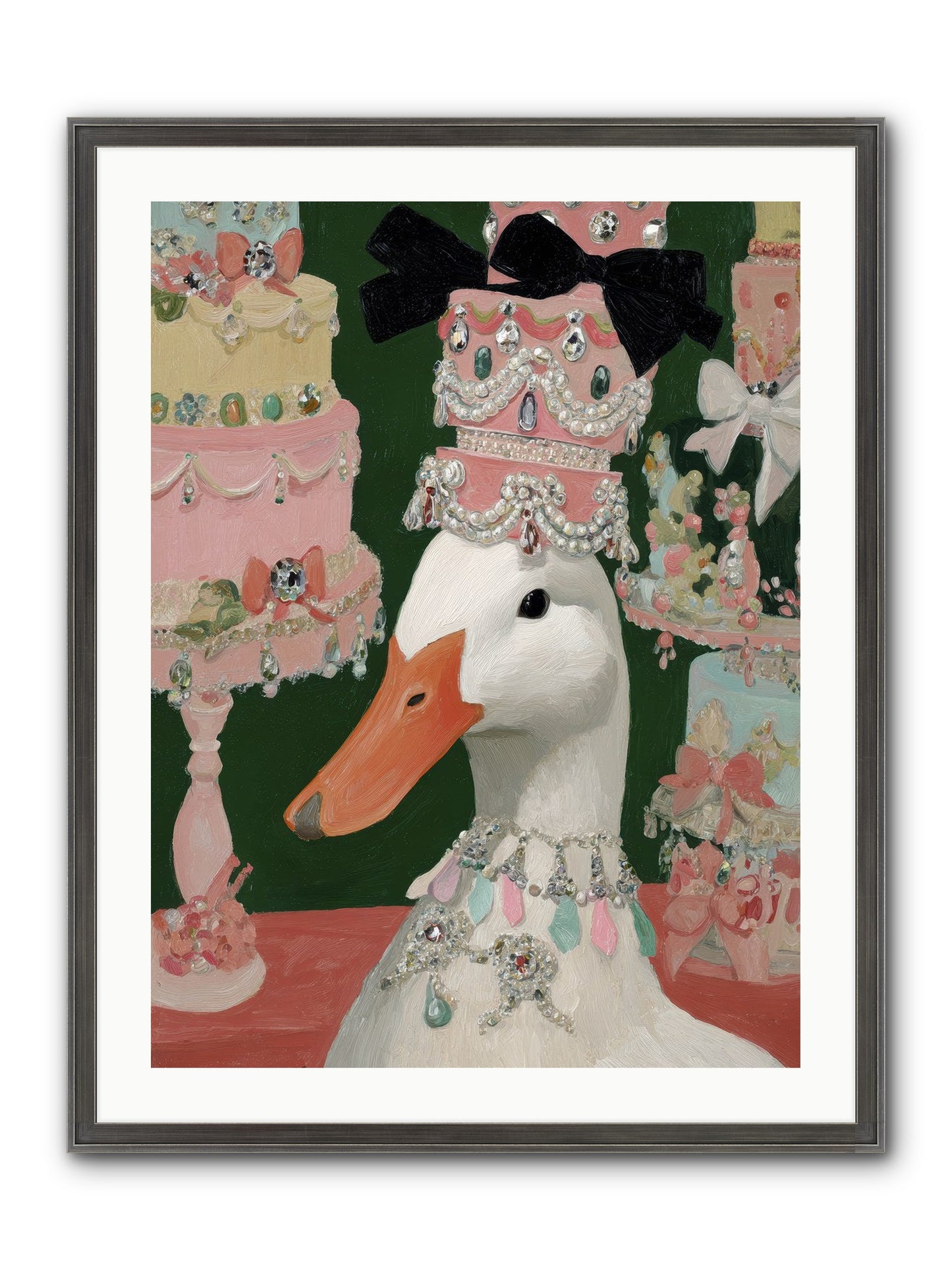 The Sumptuous Waltz Framed Print - Slimwoods Black/Silver 24x32