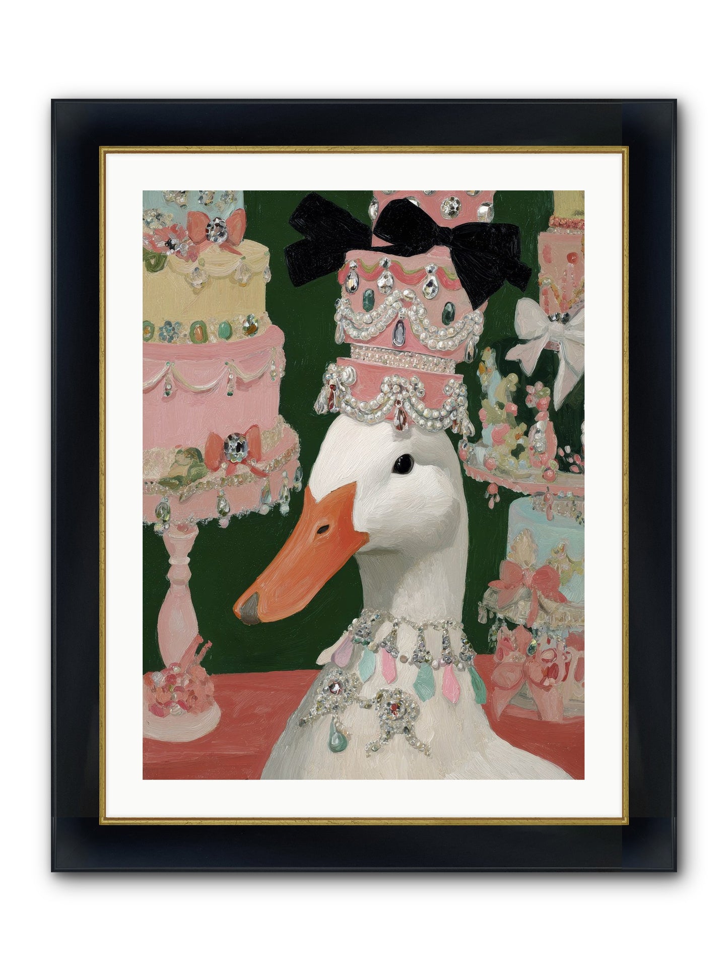 The Sumptuous Waltz Framed Print - Wide Black w/Gold 24x32