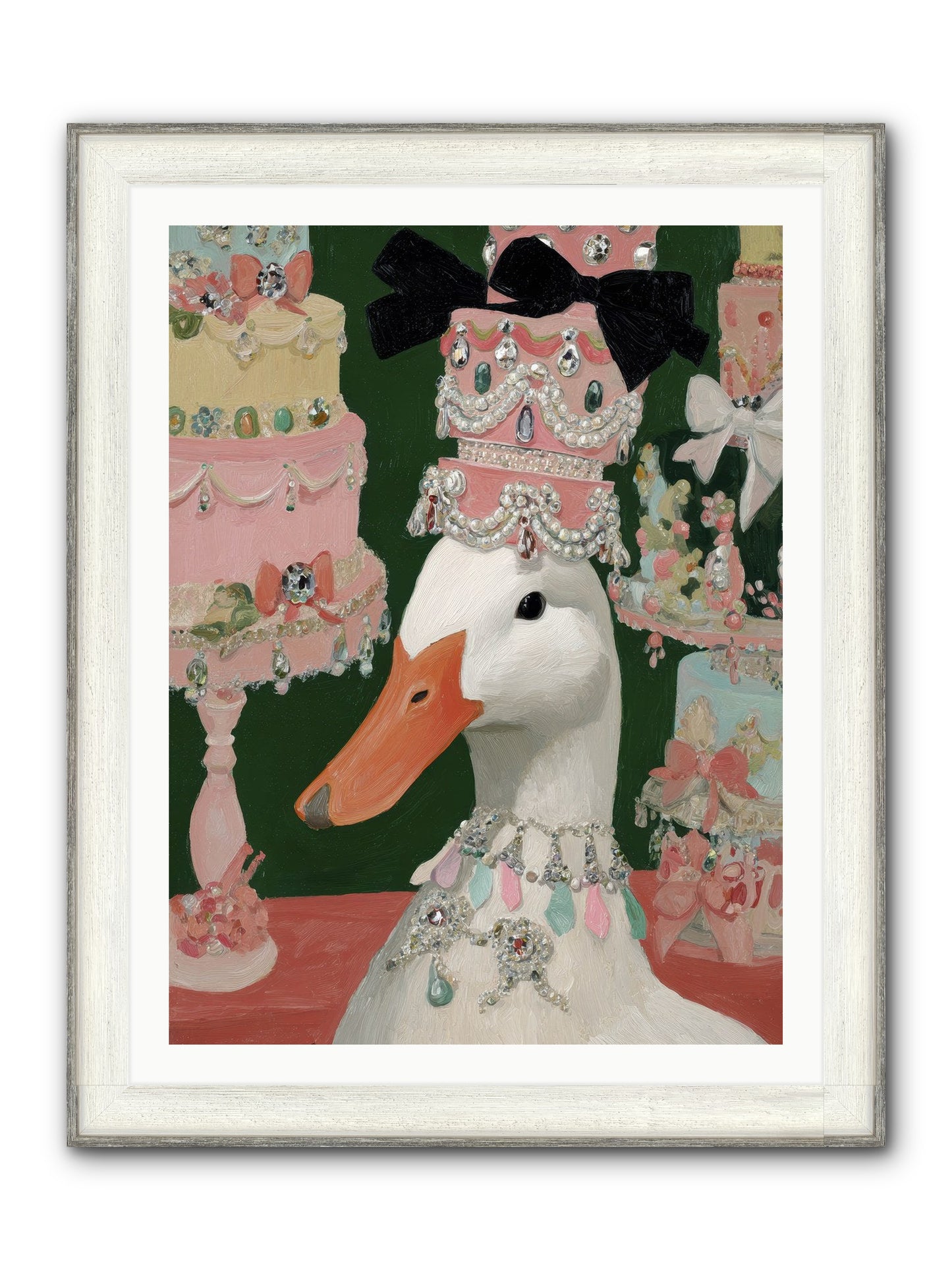 The Sumptuous Waltz Framed Print - Driftwood White 30x40