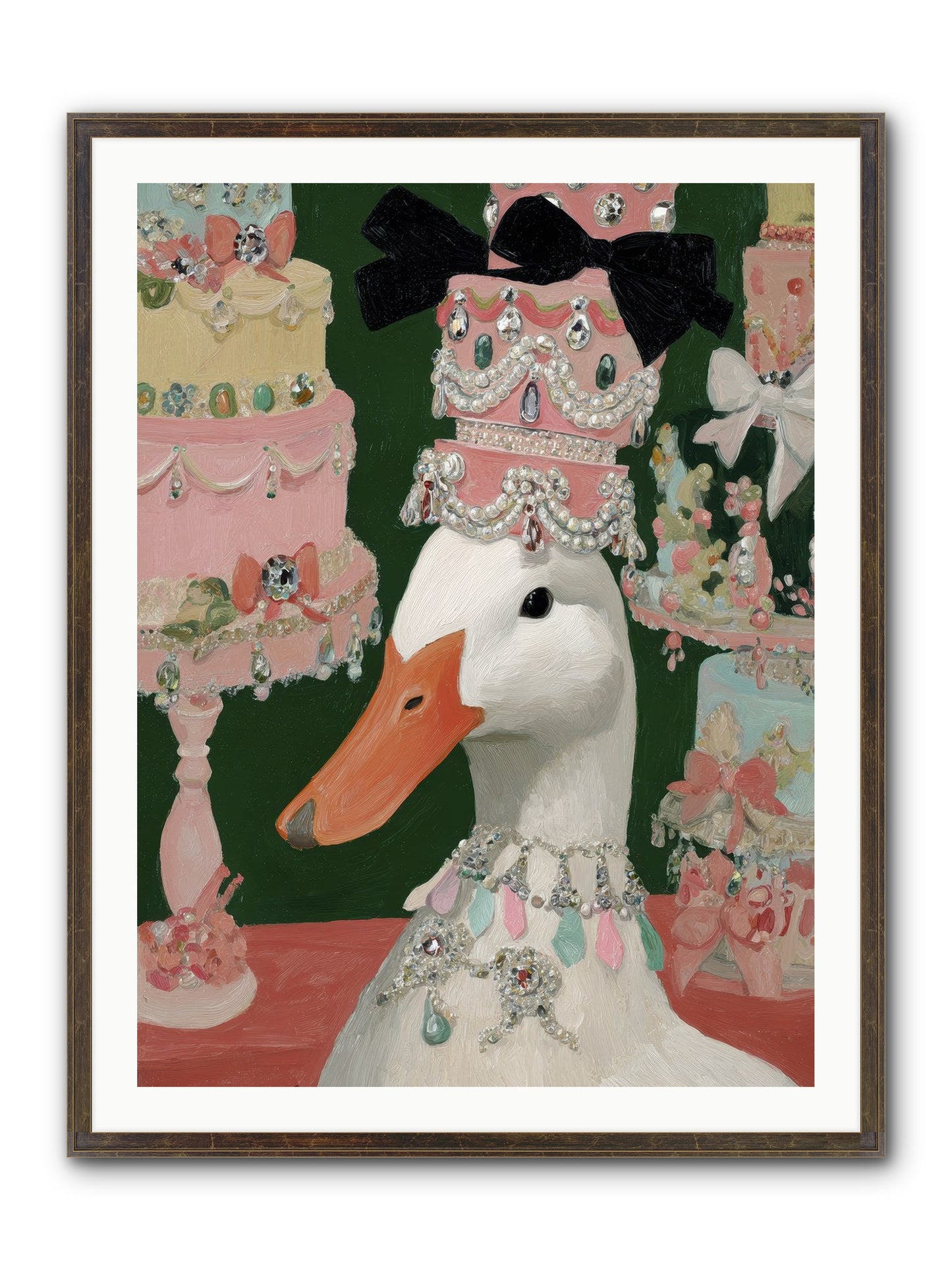 The Sumptuous Waltz Framed Print - Slimwoods Black/Gold 30x40