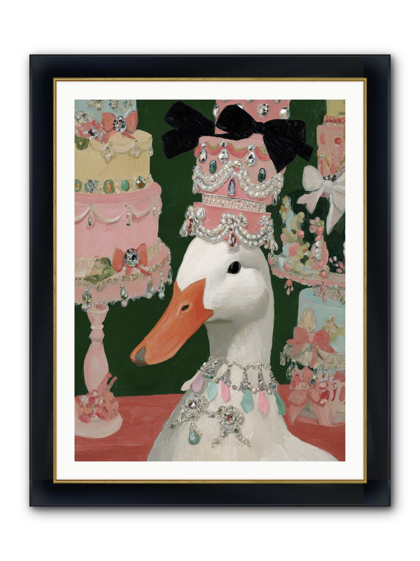 The Sumptuous Waltz Framed Print - Wide Black w/Gold 30x40