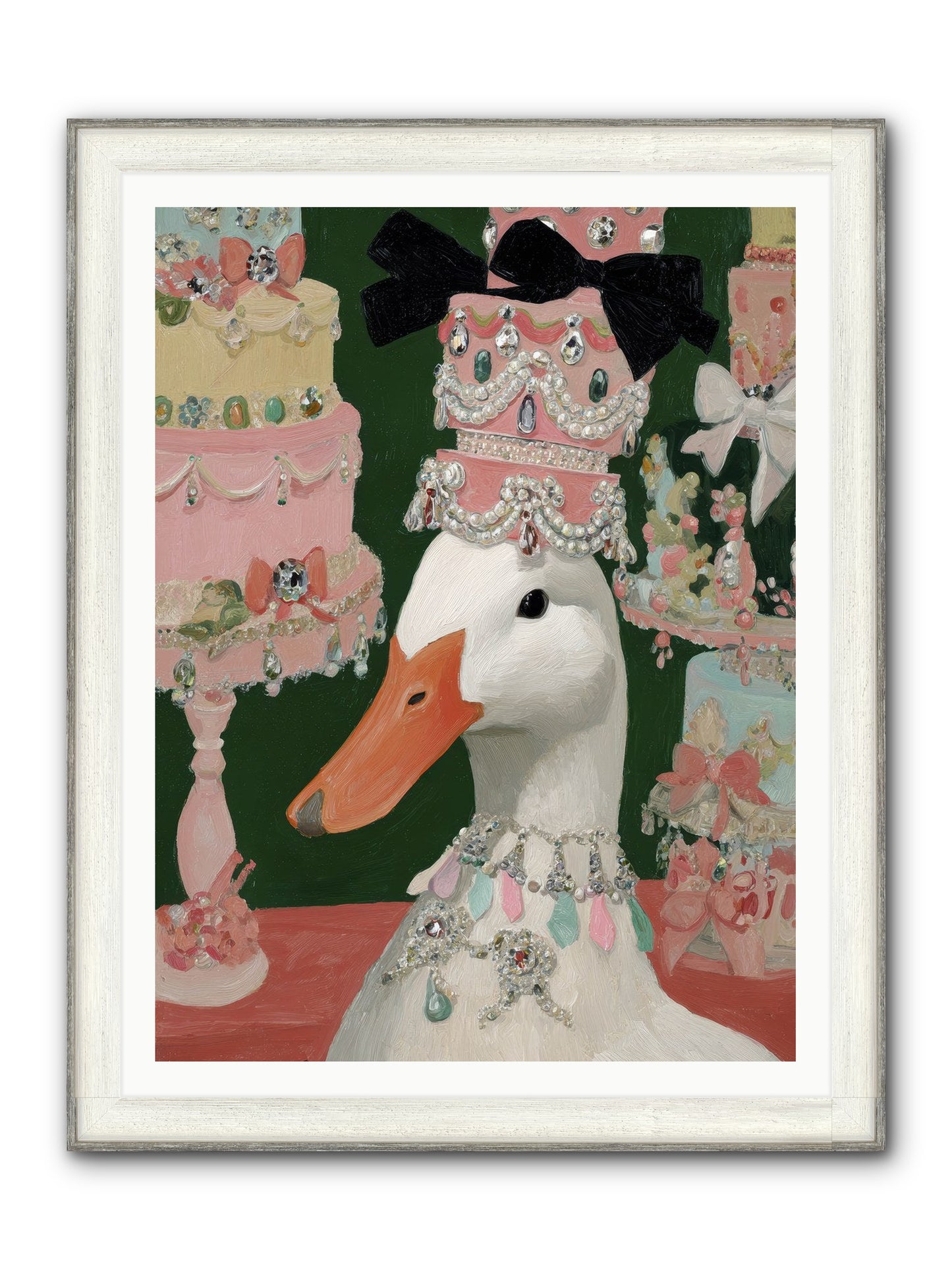 The Sumptuous Waltz Framed Print - Driftwood White 36x48