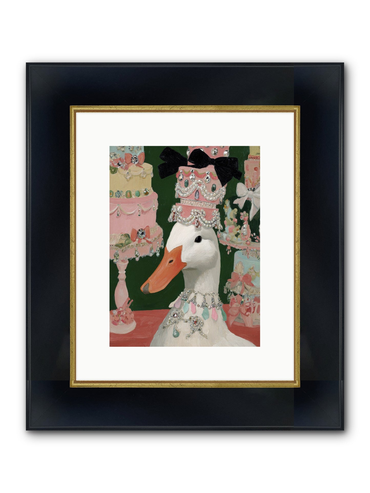 The Sumptuous Waltz Framed Print - Wide Black w/Gold 9x12