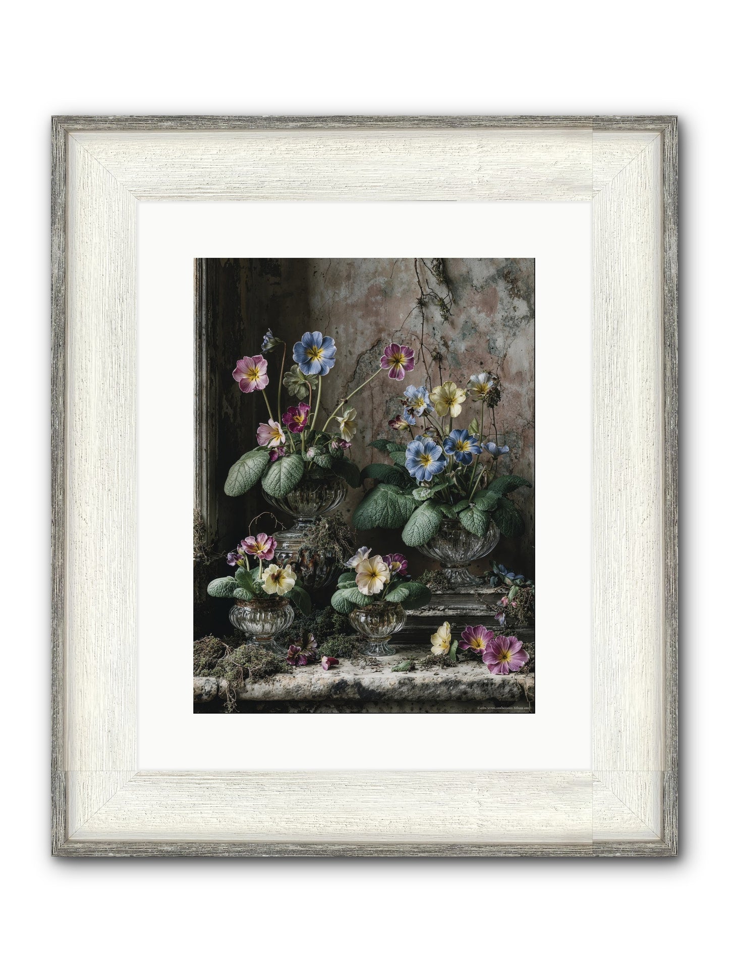 The Sun's Secret Memoirs Framed Print - Driftwood White 12x16