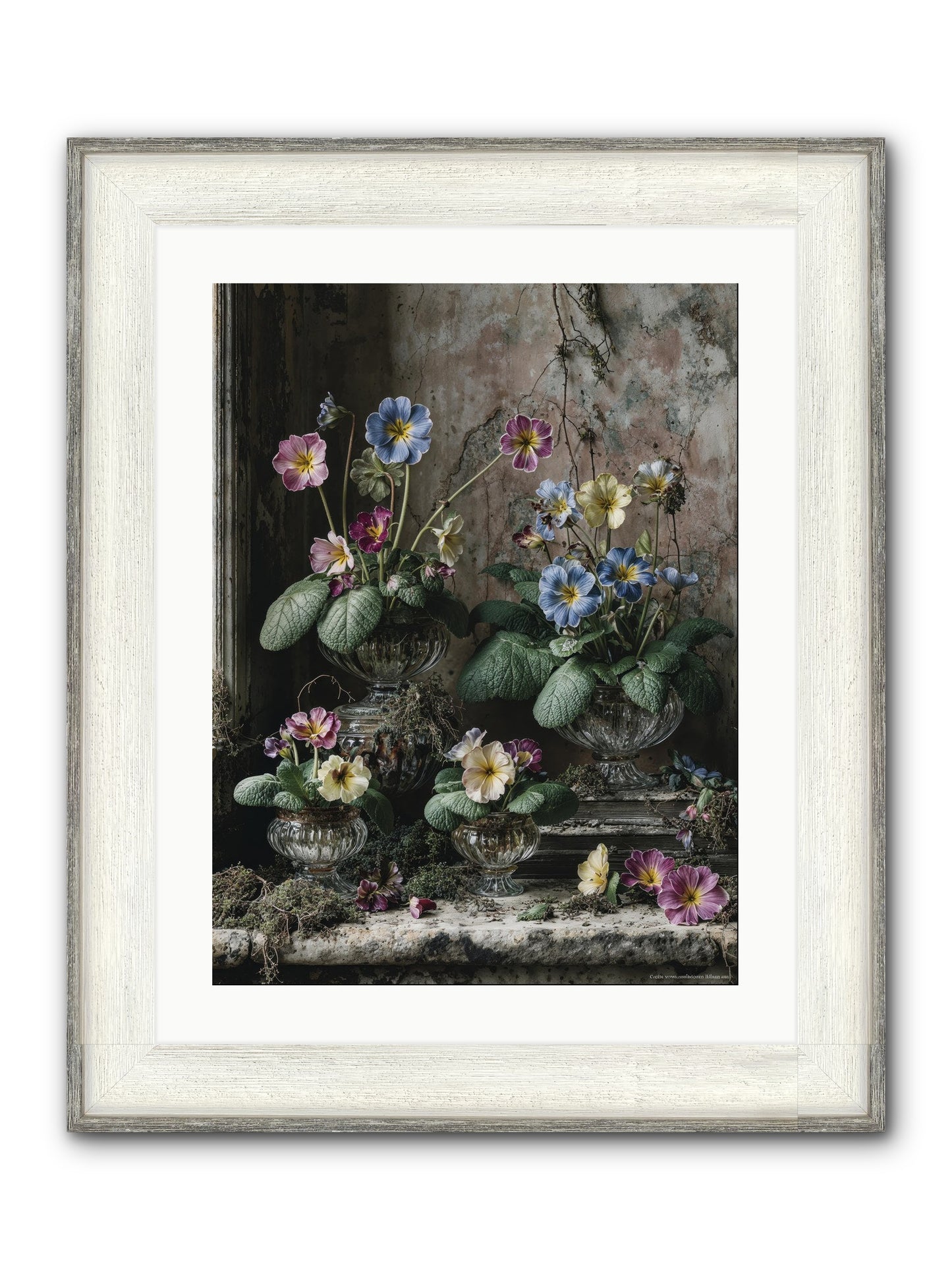 The Sun's Secret Memoirs Framed Print - Driftwood White 18x24