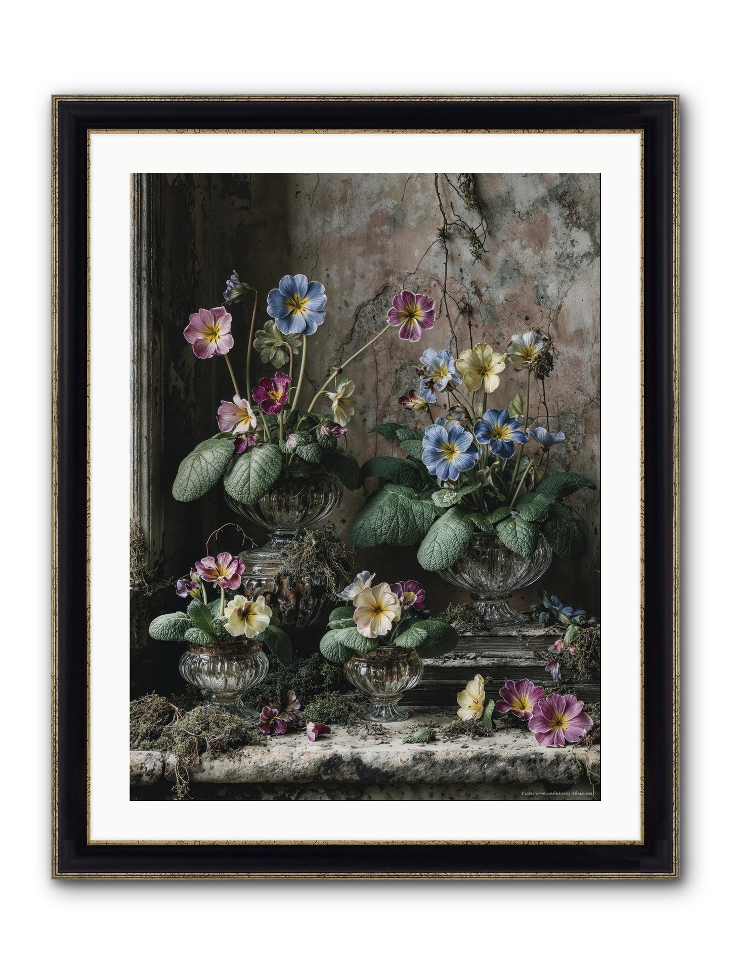 The Sun's Secret Memoirs Framed Print - Black & Gold 24x32