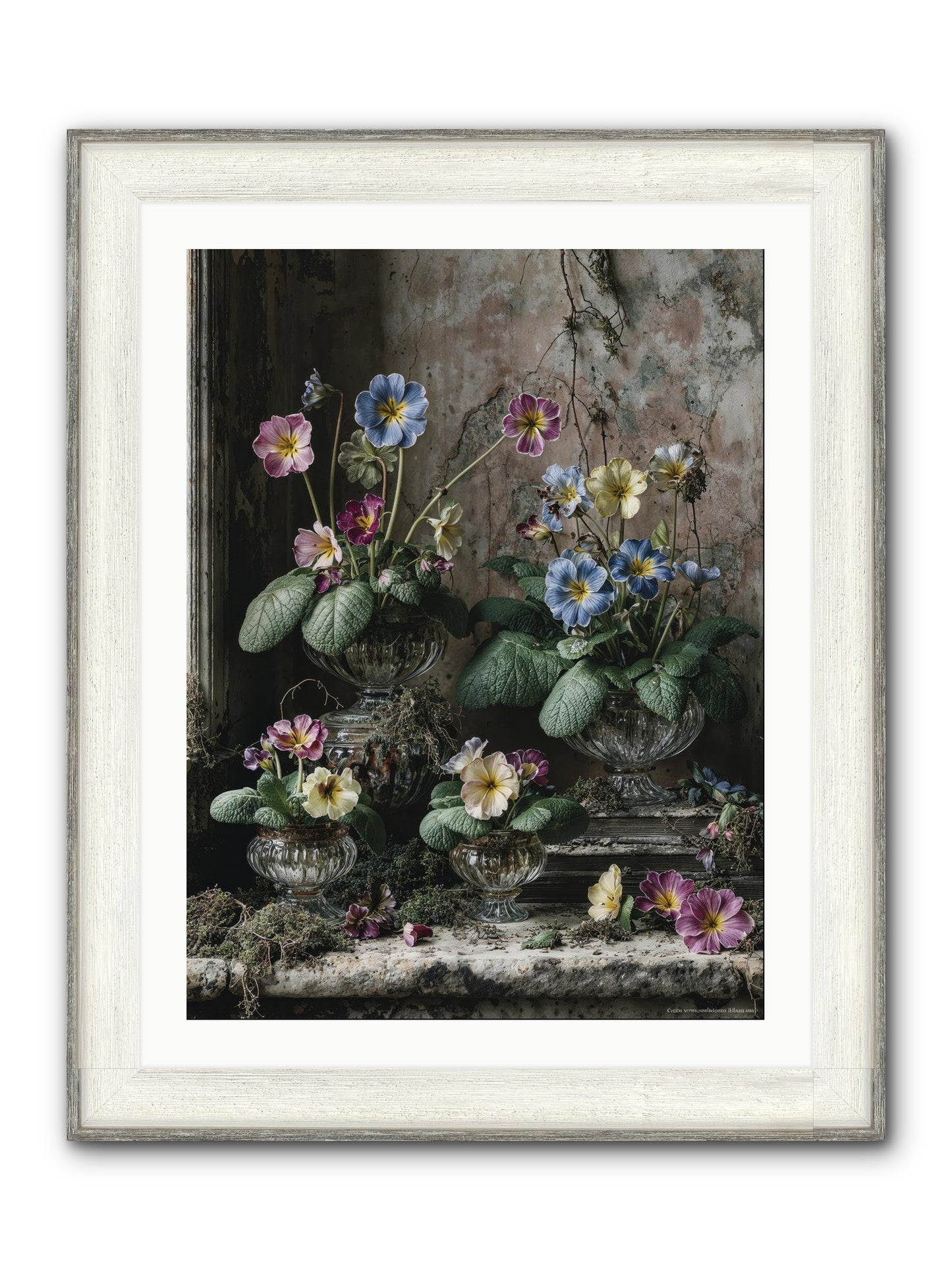 The Sun's Secret Memoirs Framed Print - Driftwood White 24x32
