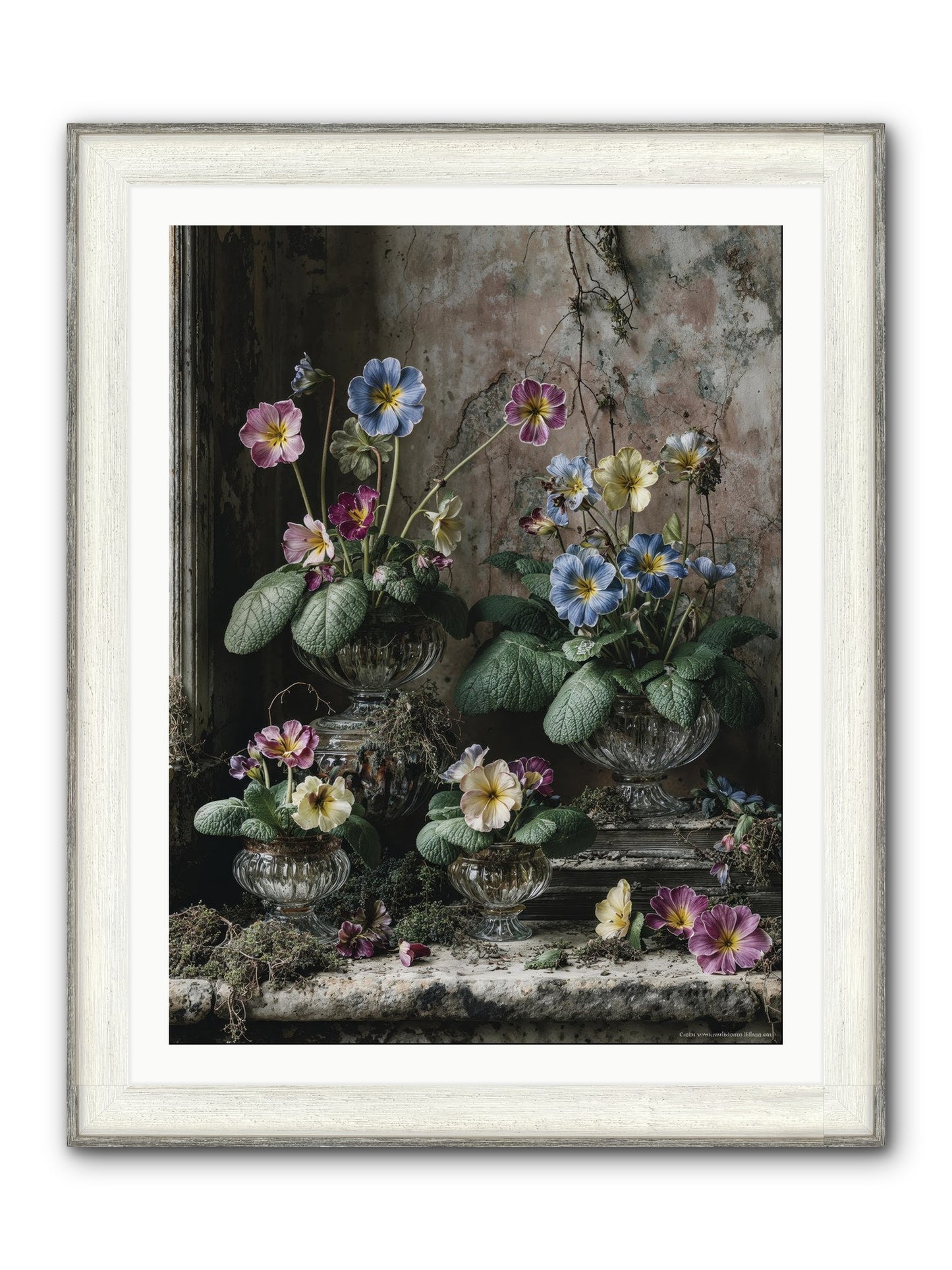The Sun's Secret Memoirs Framed Print - Driftwood White 30x40